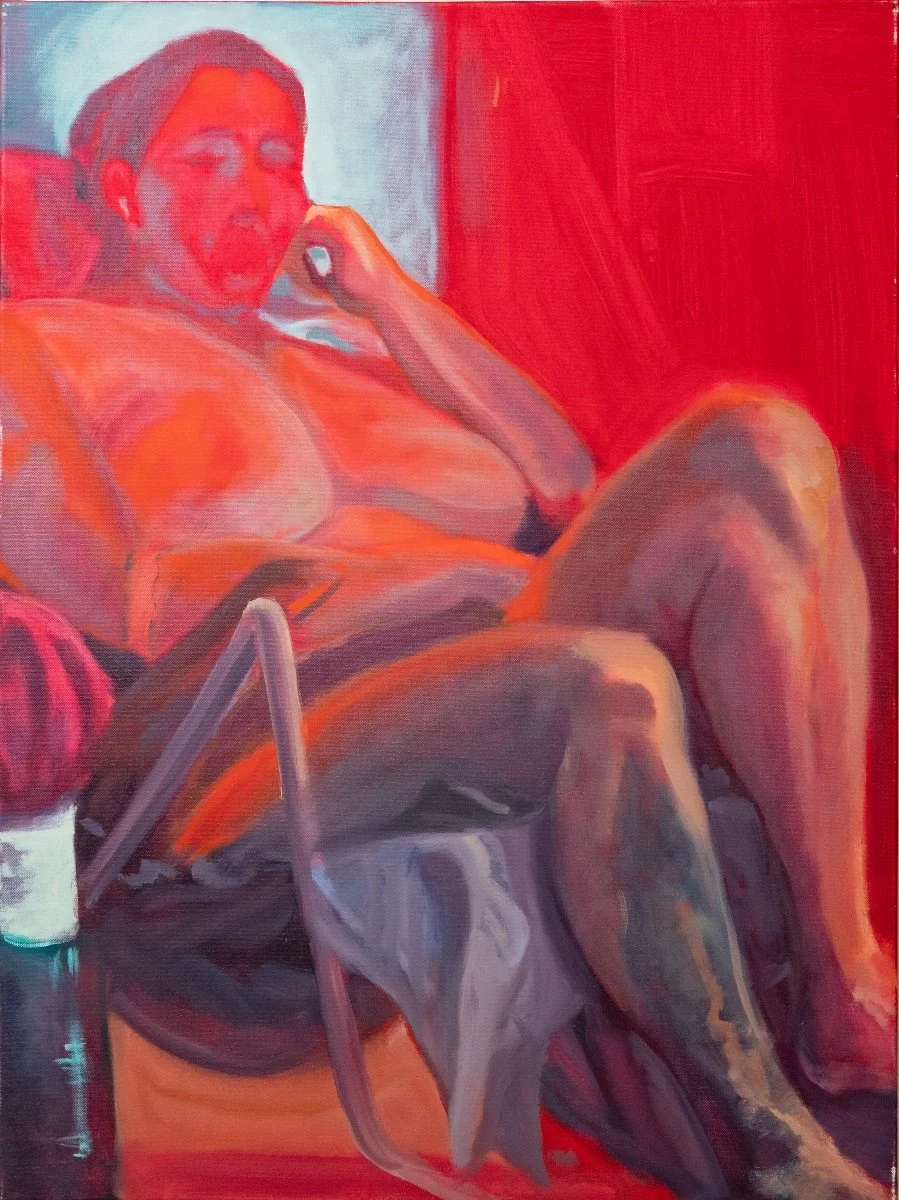 Alizarin Crimson Study, Oil on Canvas, 30 x 40  2025