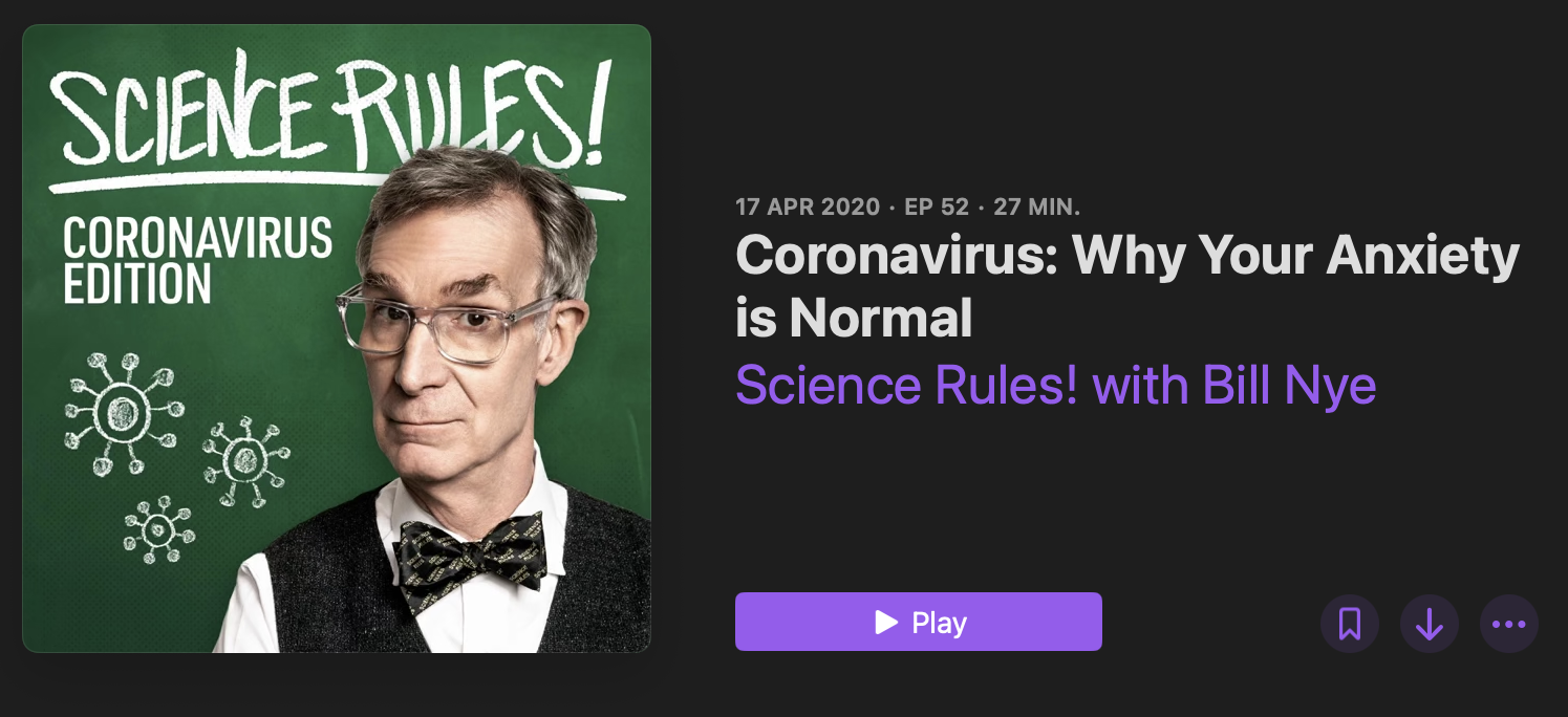 In the Media - Bill Nye the Science Guy’s Science Rules! Podcast