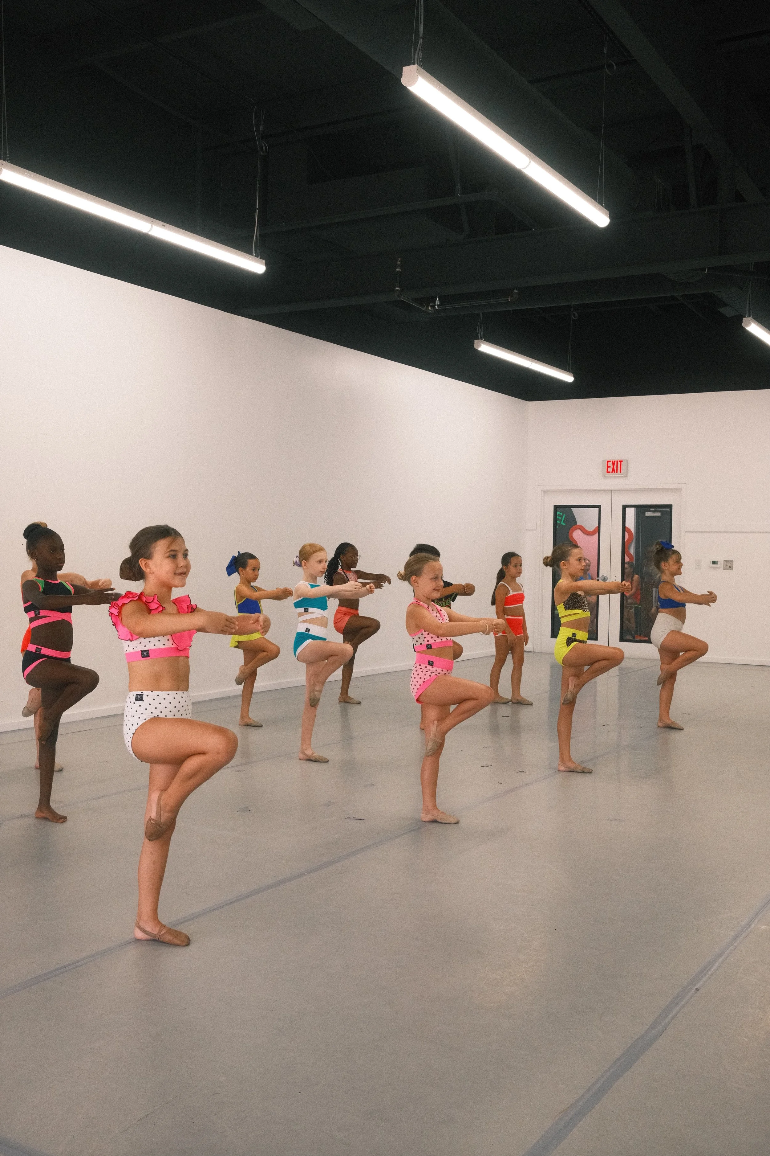 Lyrical dance students rehearsing at Sequel Dance Complex, Collierville, TN