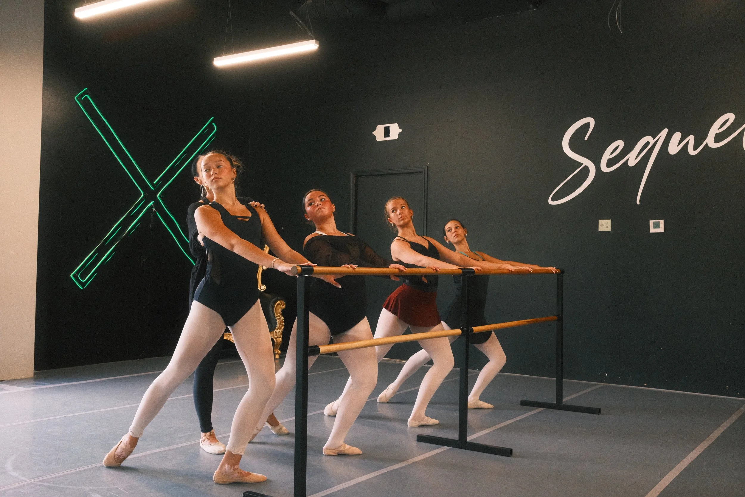Ballet class in session at Sequel Dance Complex, Collierville, TN