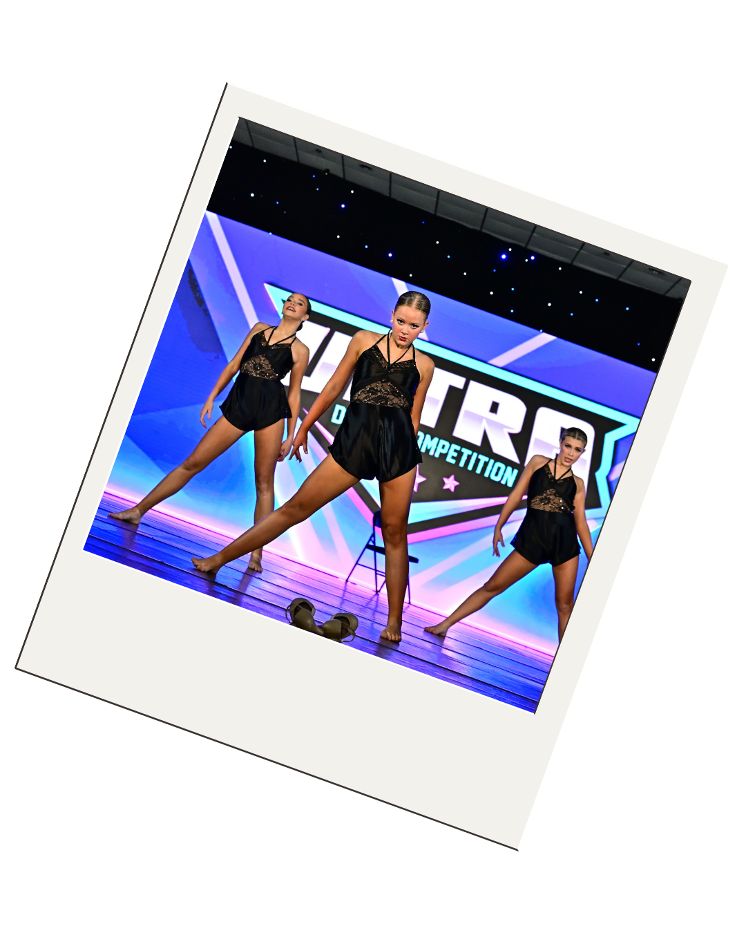 Sequel Dance Complex competition team performing at a dance competition