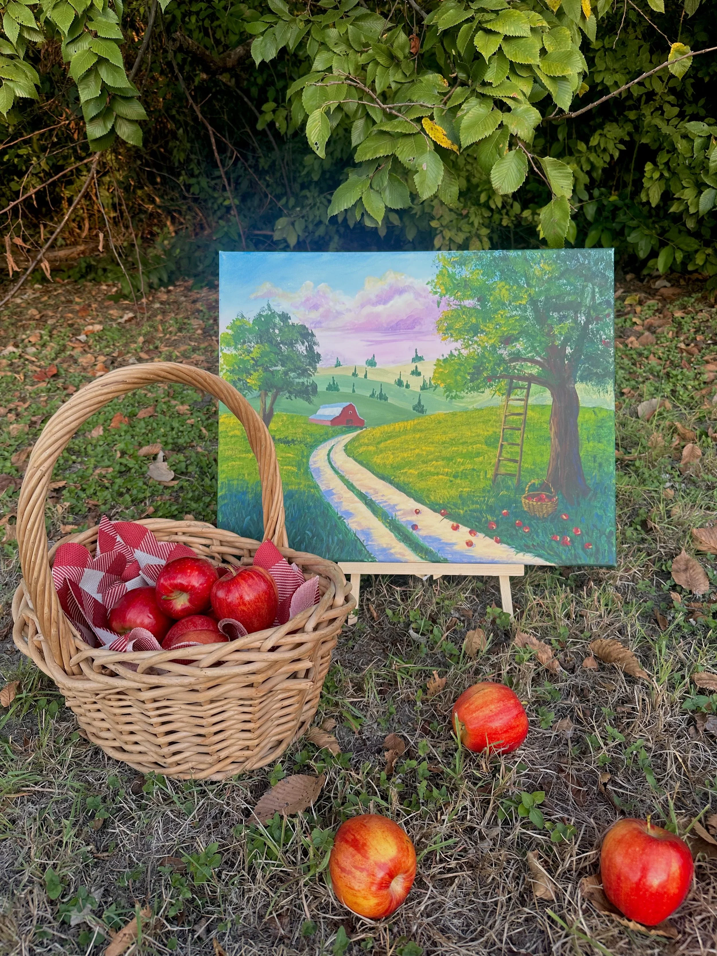Apples on the Run - Original (16x20)