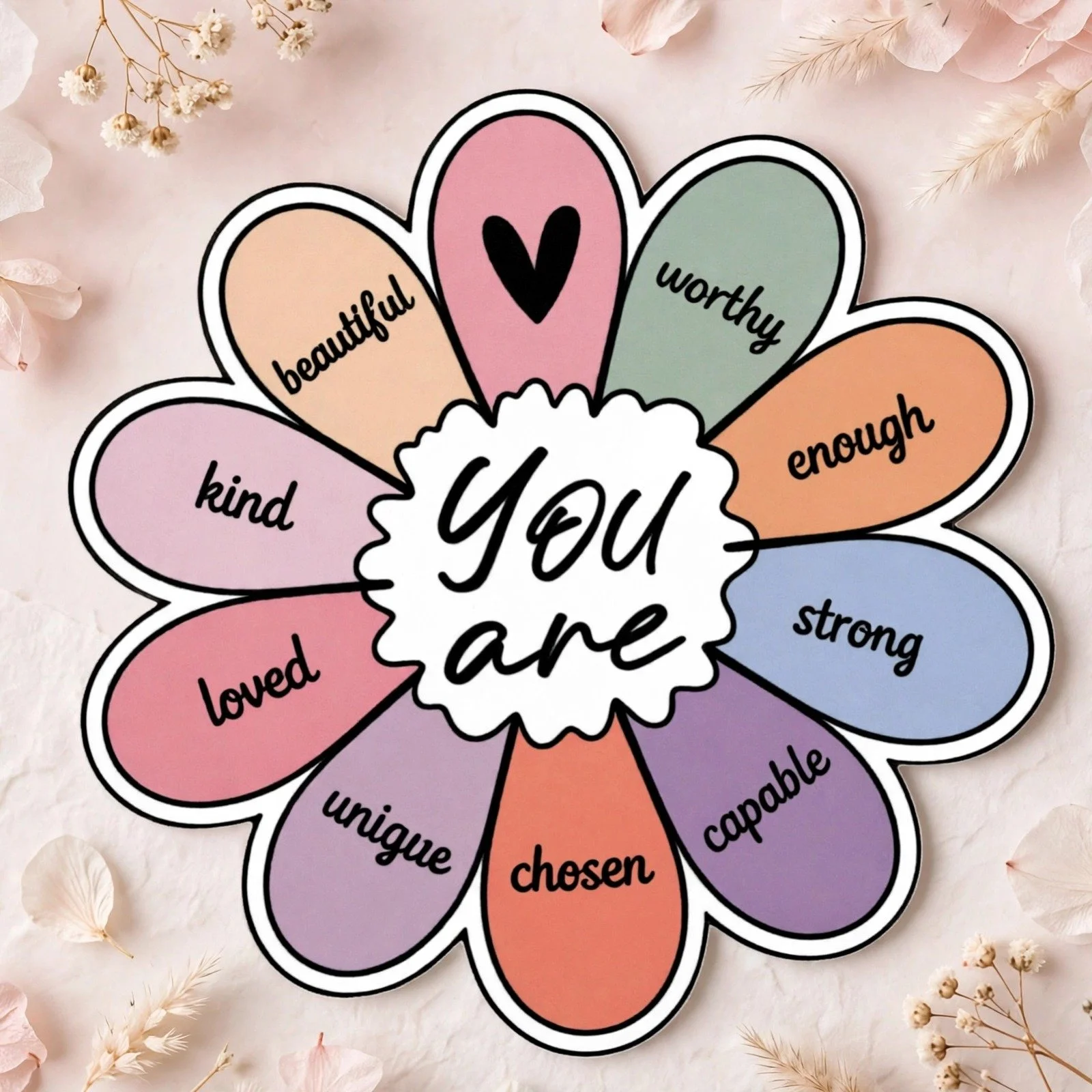 you are (Affirmation Flower)