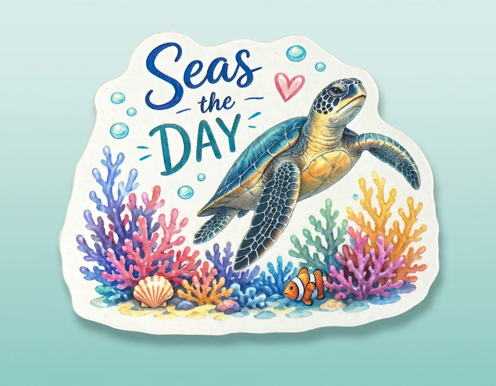 Seas the DAY (Clownfish Turtle)