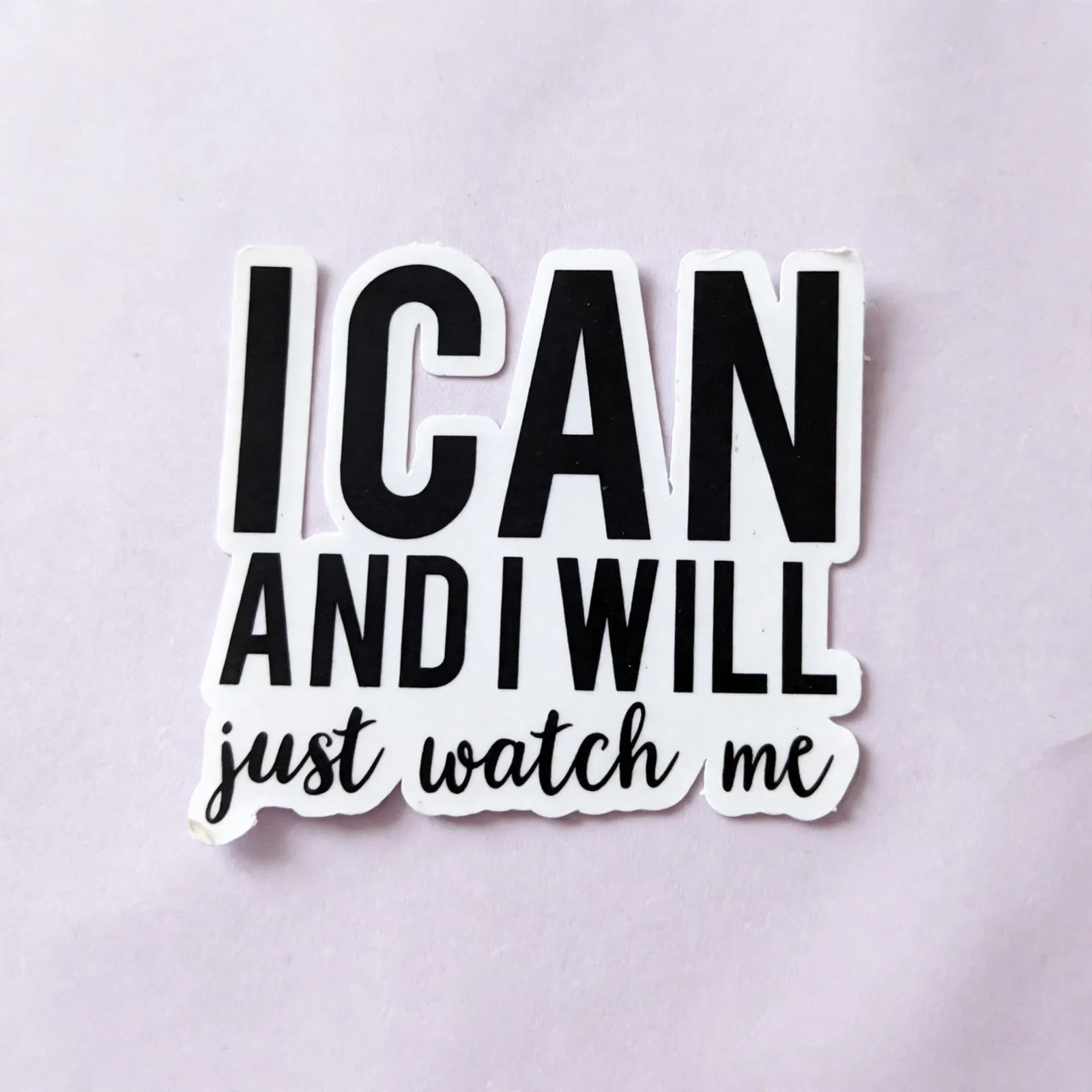 I CAN AND I WILL just watch me