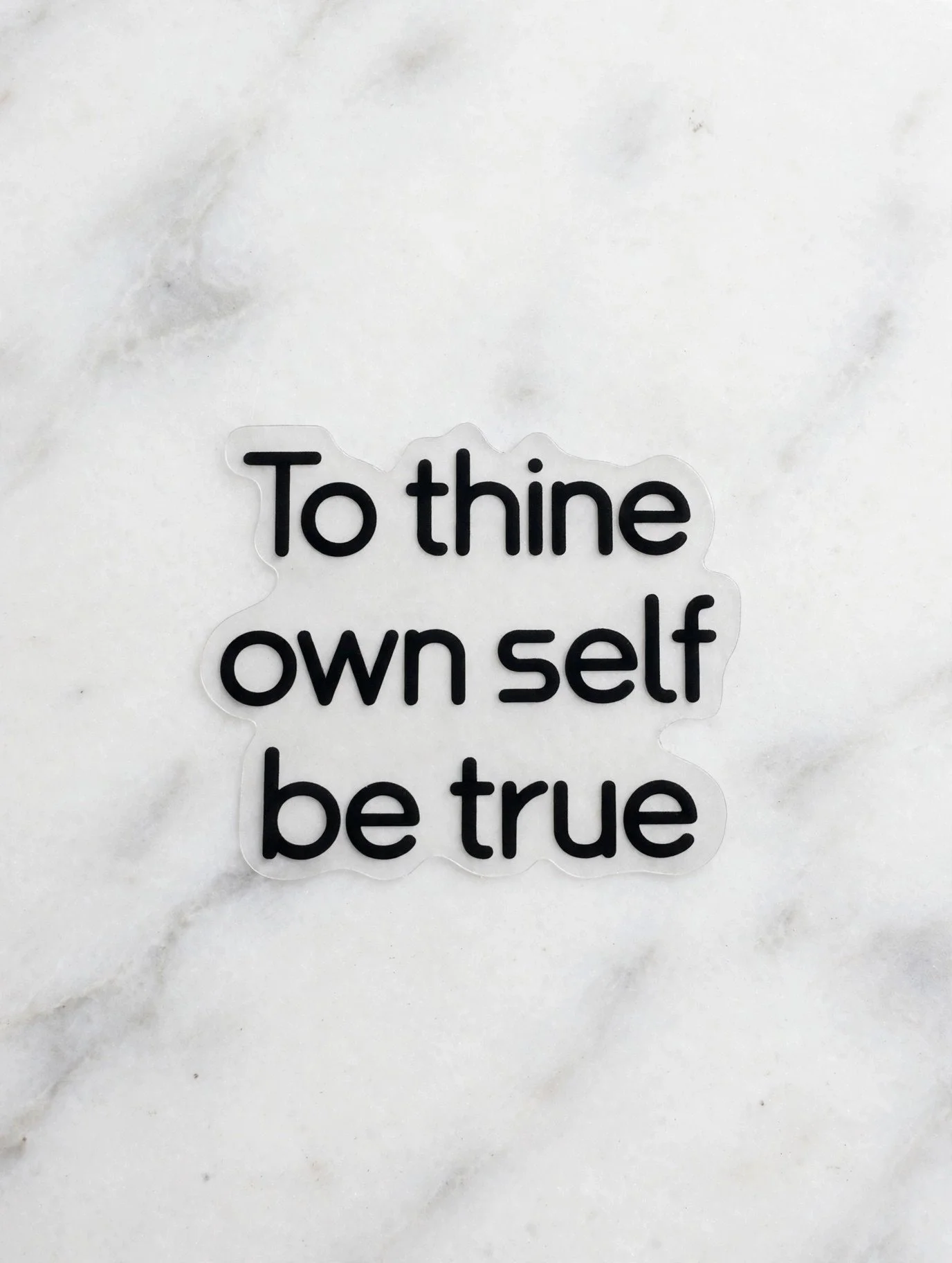 To thine own self be true