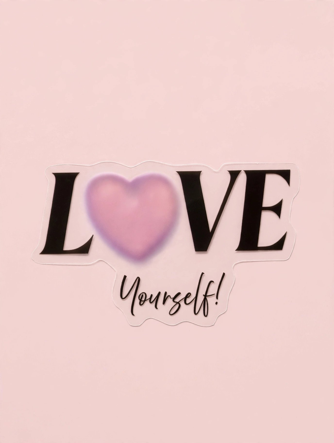 Love Yourself Pink Heart