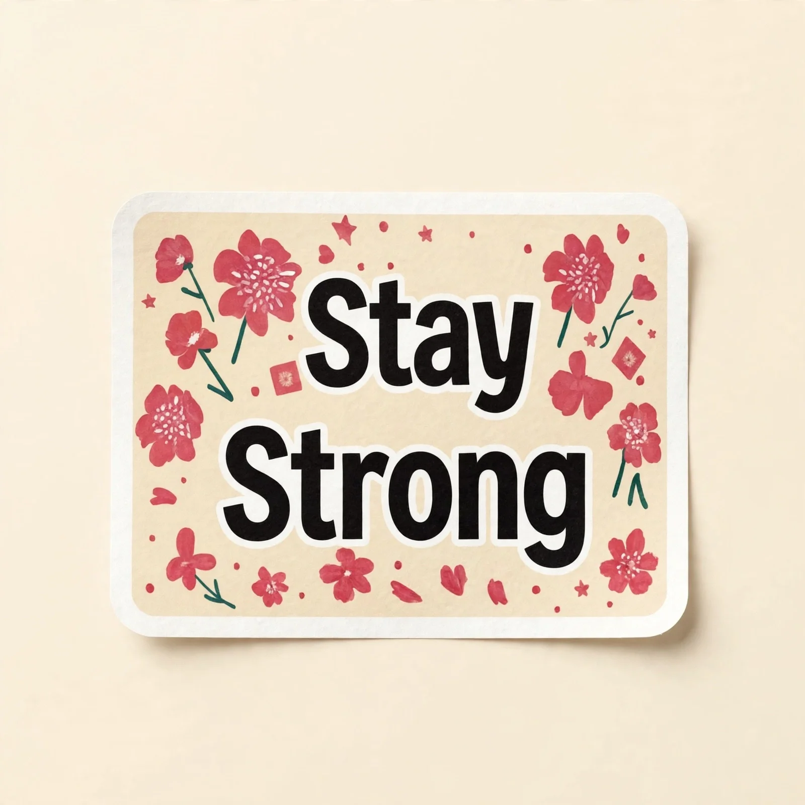 Stay Strong (Floral)