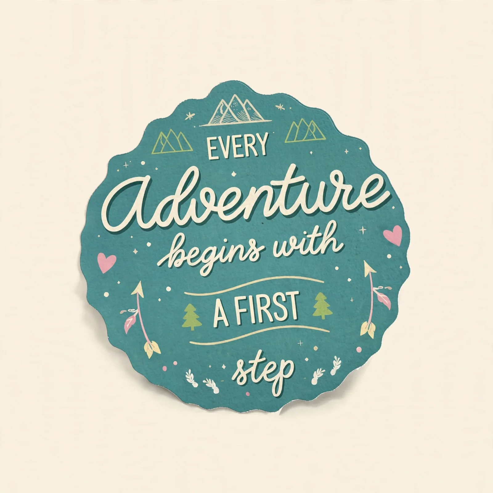 EVERY Adventure begins with A FIRST step