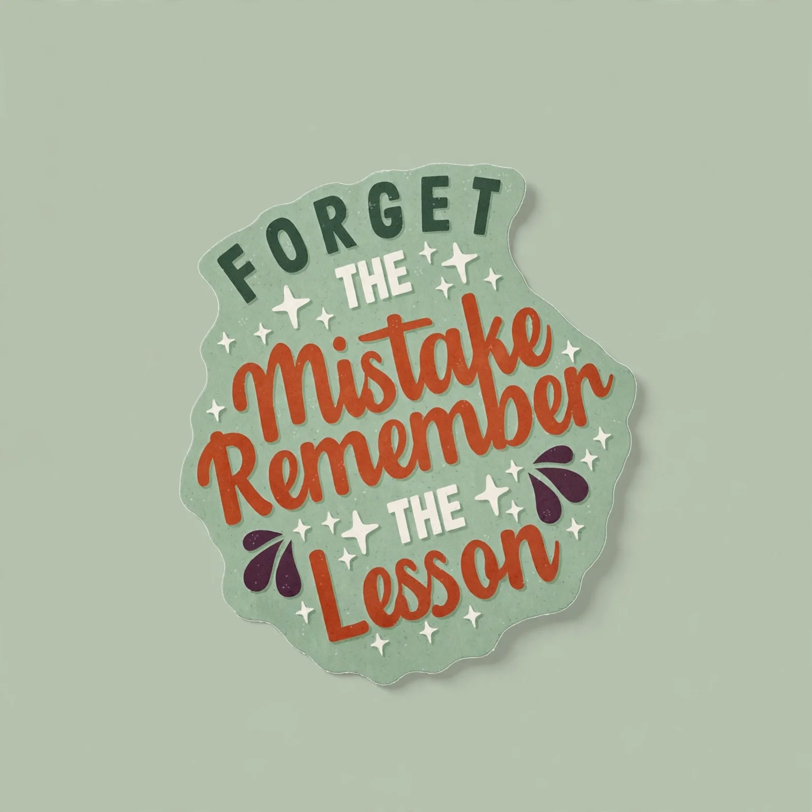 FORGET THE Mistake Remember THE Lesson