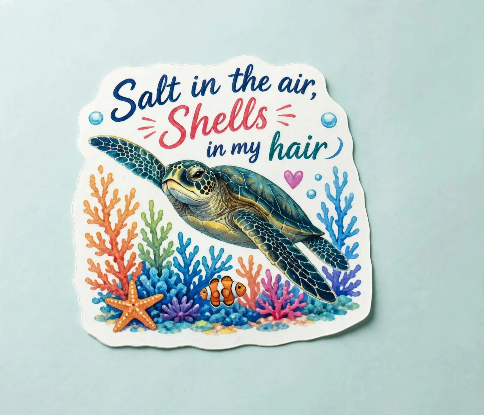 Salt in the air, Shells in my hair