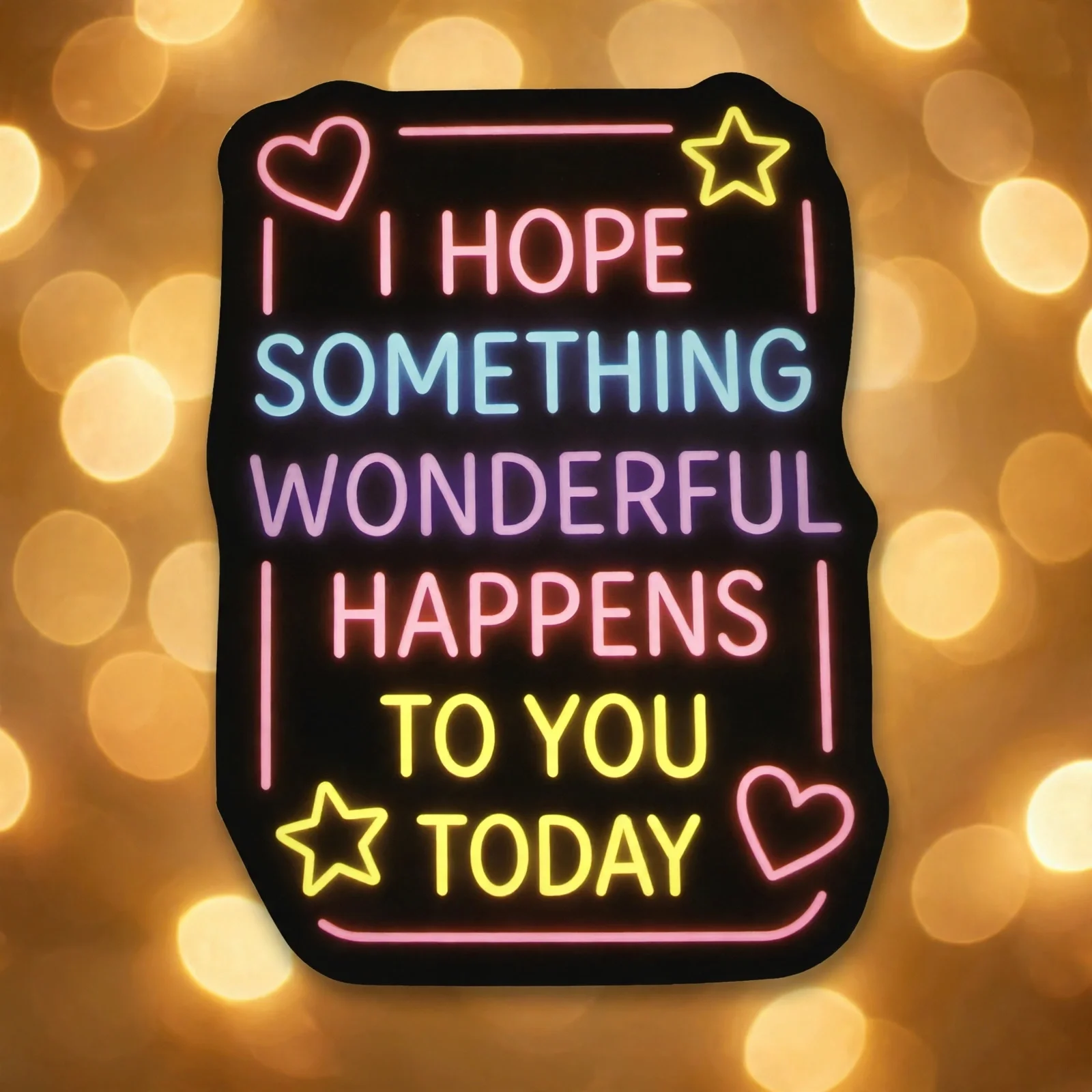 I HOPE SOMETHING WONDERFUL HAPPENS TO YOU TODAY