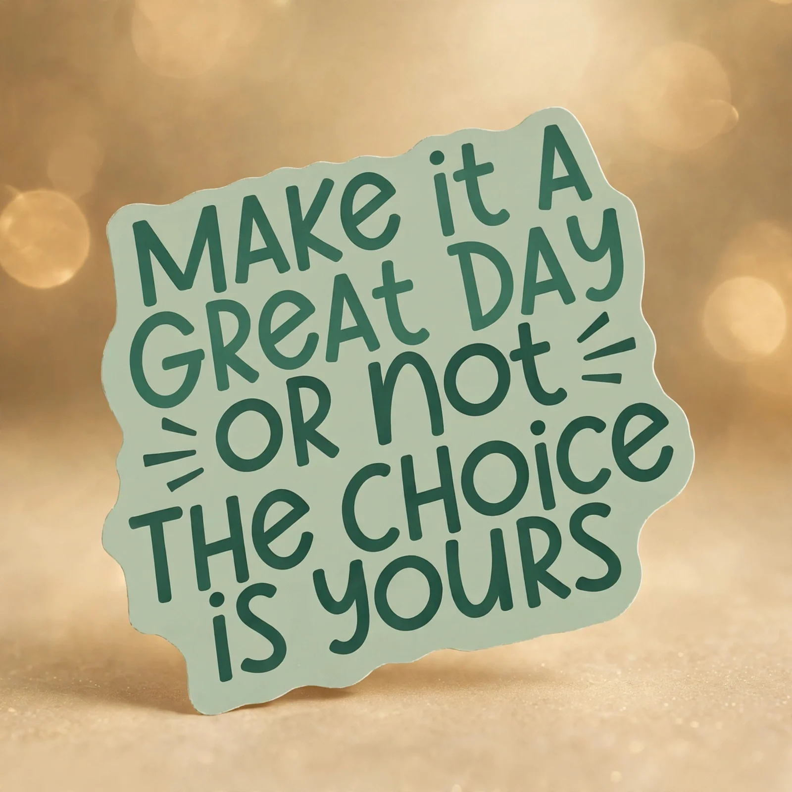 MAKE it A GREAT DAY OR not THE CHOICE is yours