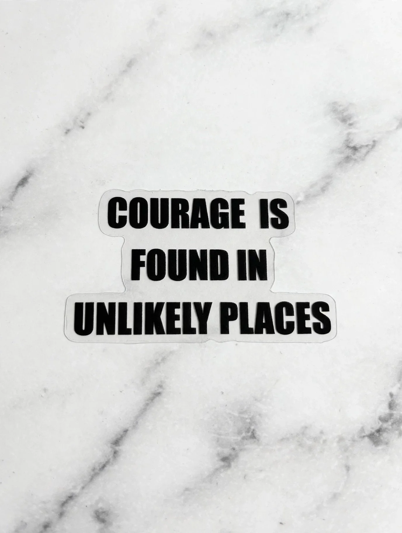 Courage Is Found in Unlikely Places