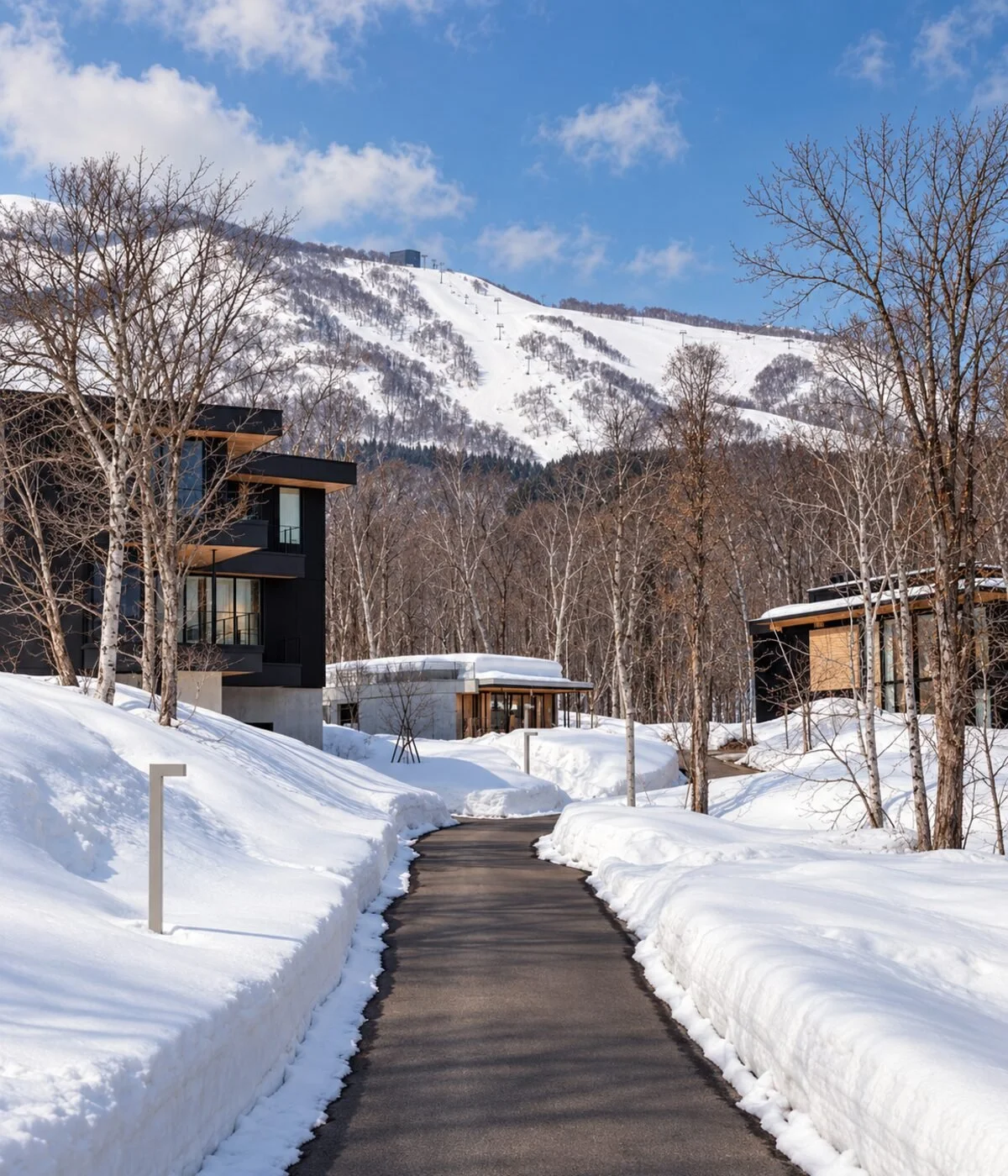 Drift Niseko onsen estate near Hirafu, with only a few private residential lots remaining. Contact Off-Market Niseko for access.