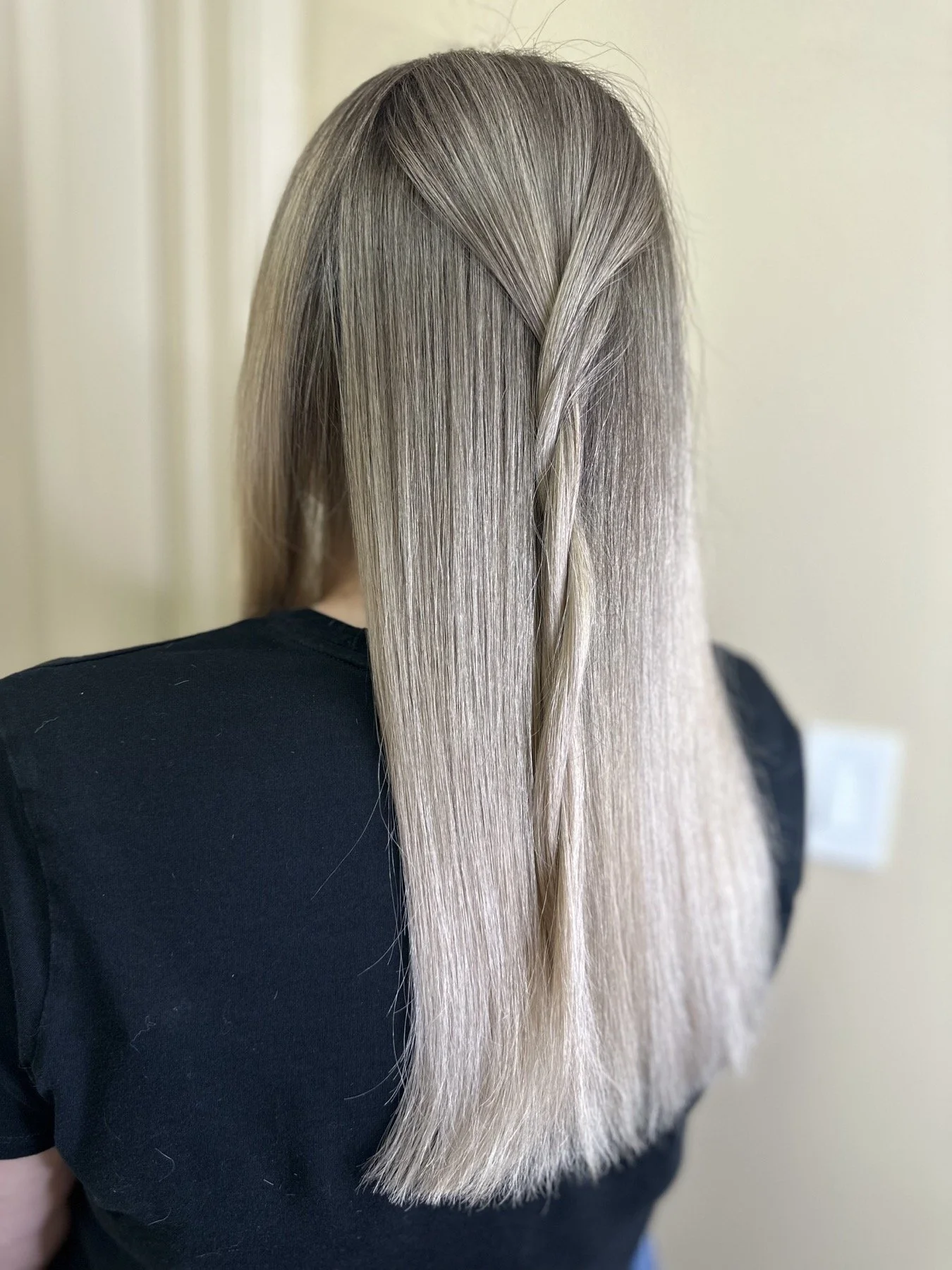 Soft ash blonde with dimensional color by Anna Stalmakova