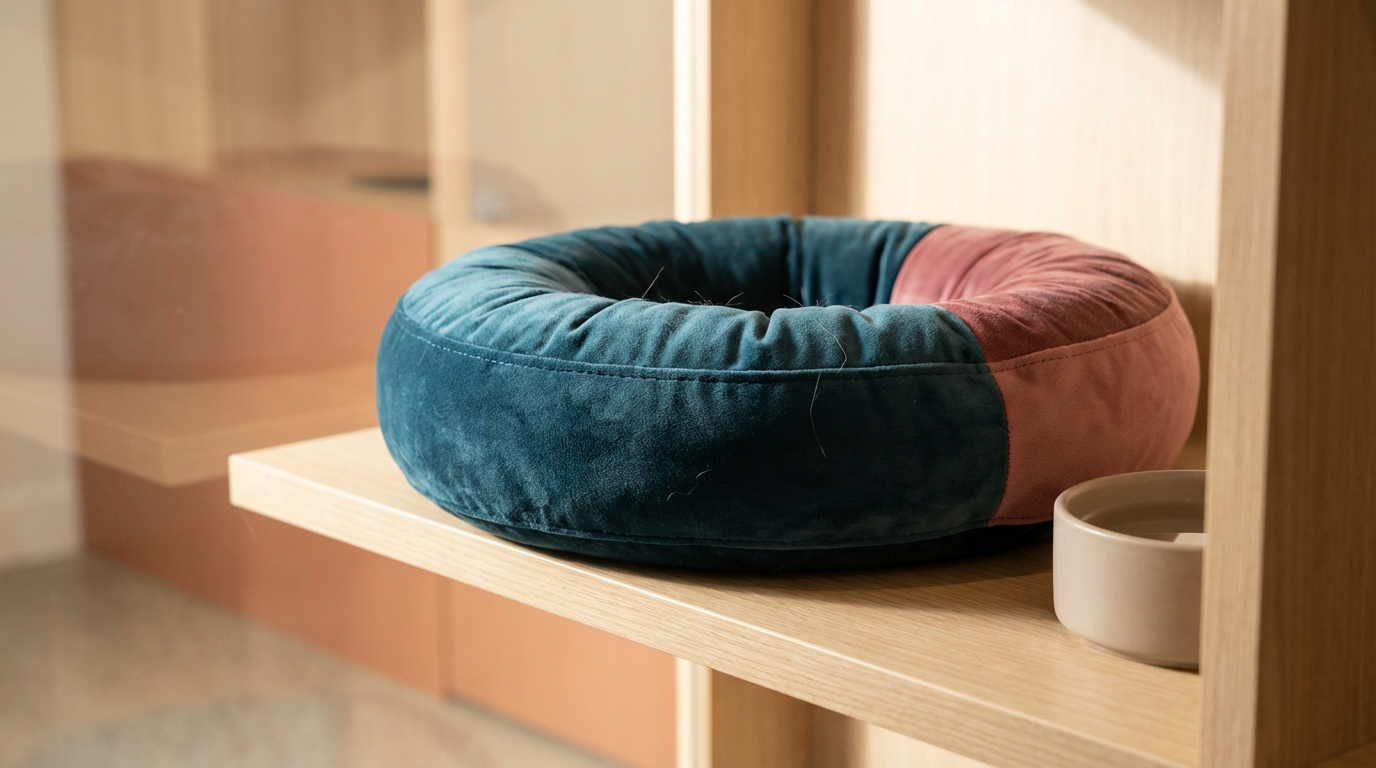 Plush Cat Cushion
