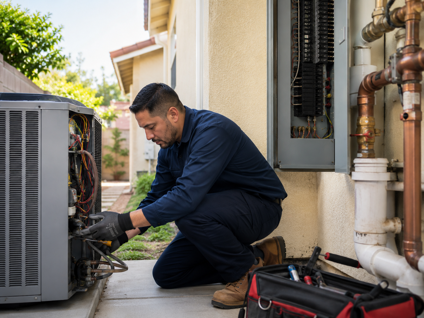 Residential HVAC system and home heating and cooling equipment in Southern California