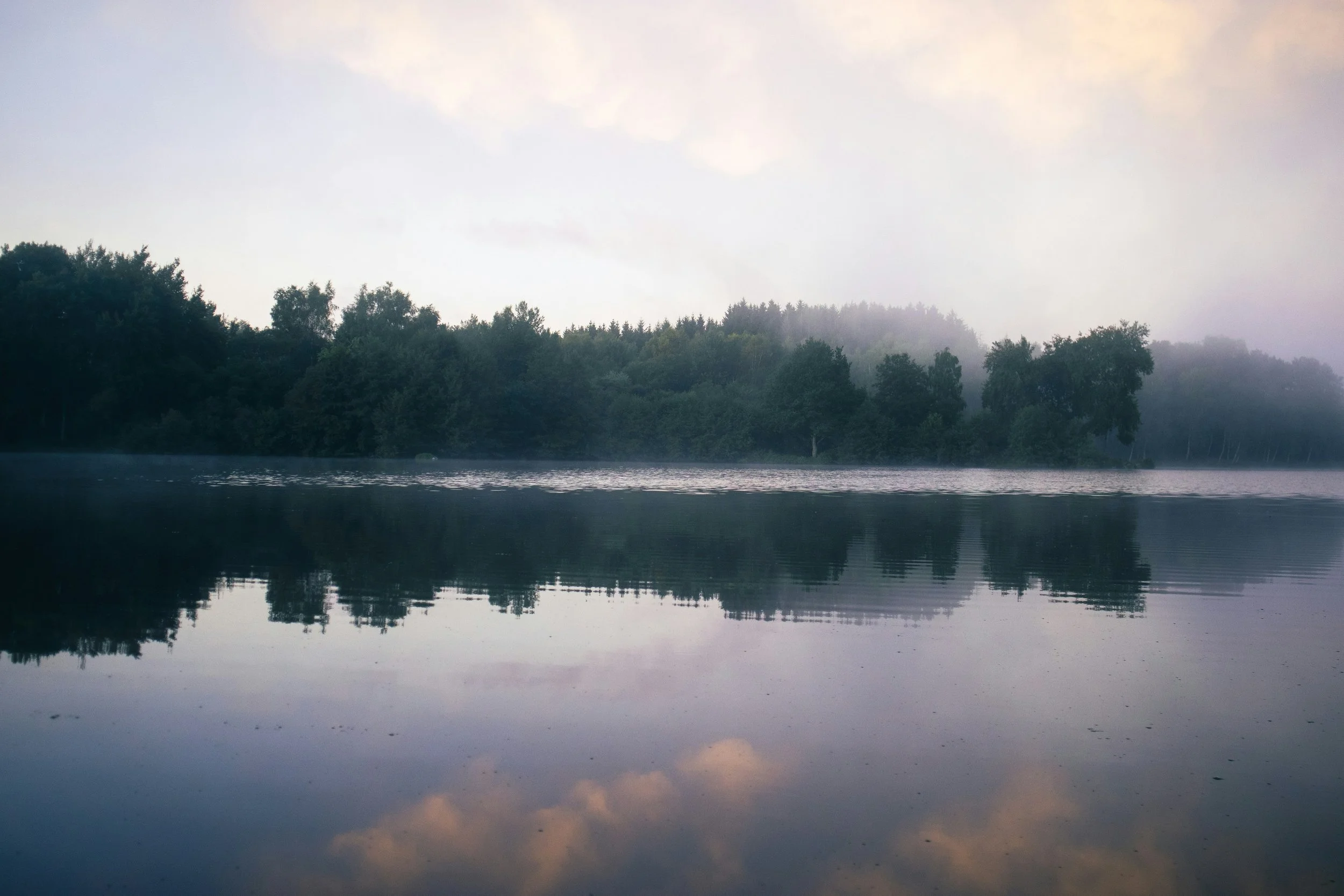 Tranquil lake and forest reflection evoking clarity and calm — used alongside REST Clinic’s general therapy FAQ to symbolise thoughtful, expert-led mental health support
