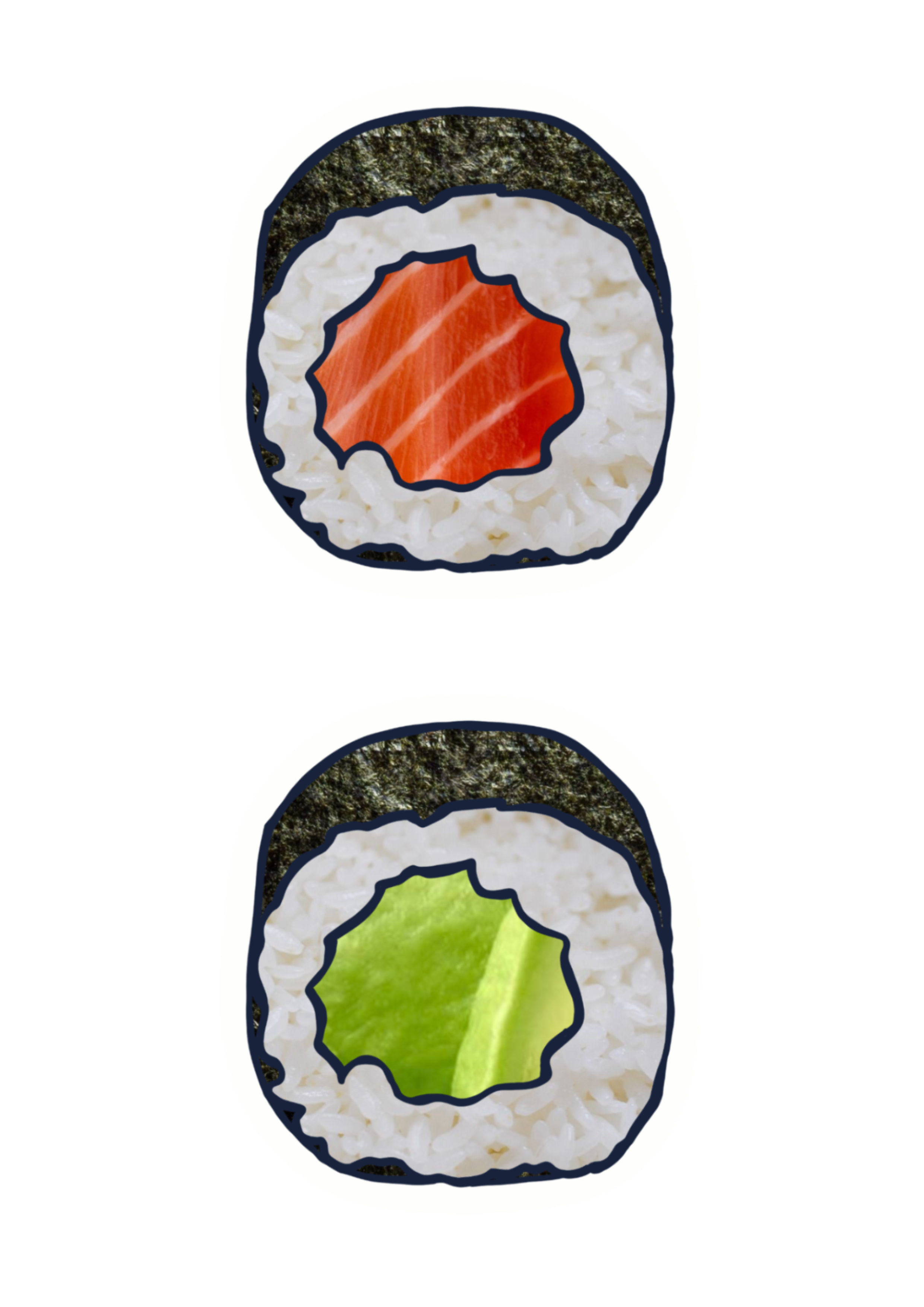 sushi stickers