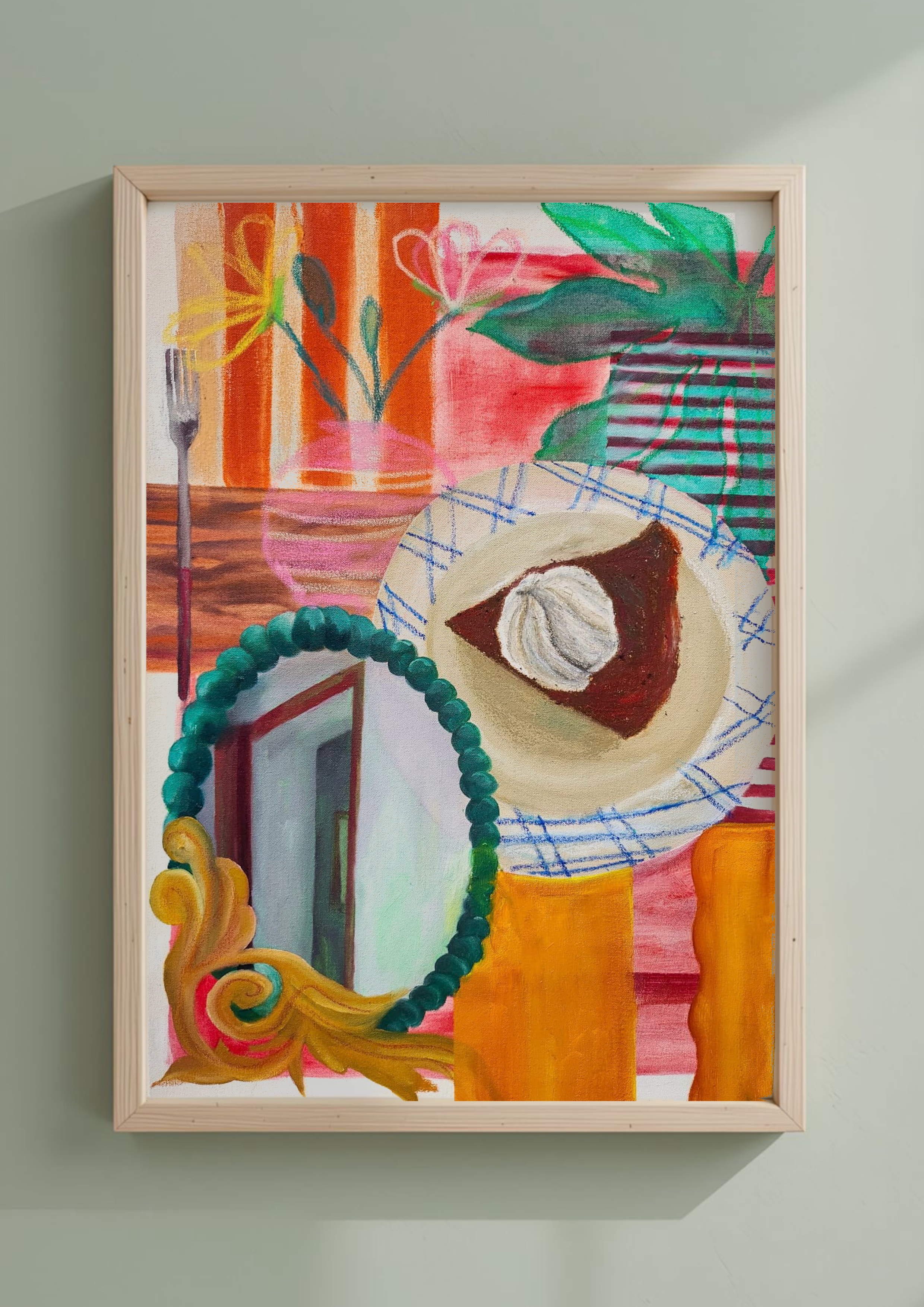 Cafe des Couleurs Art Print