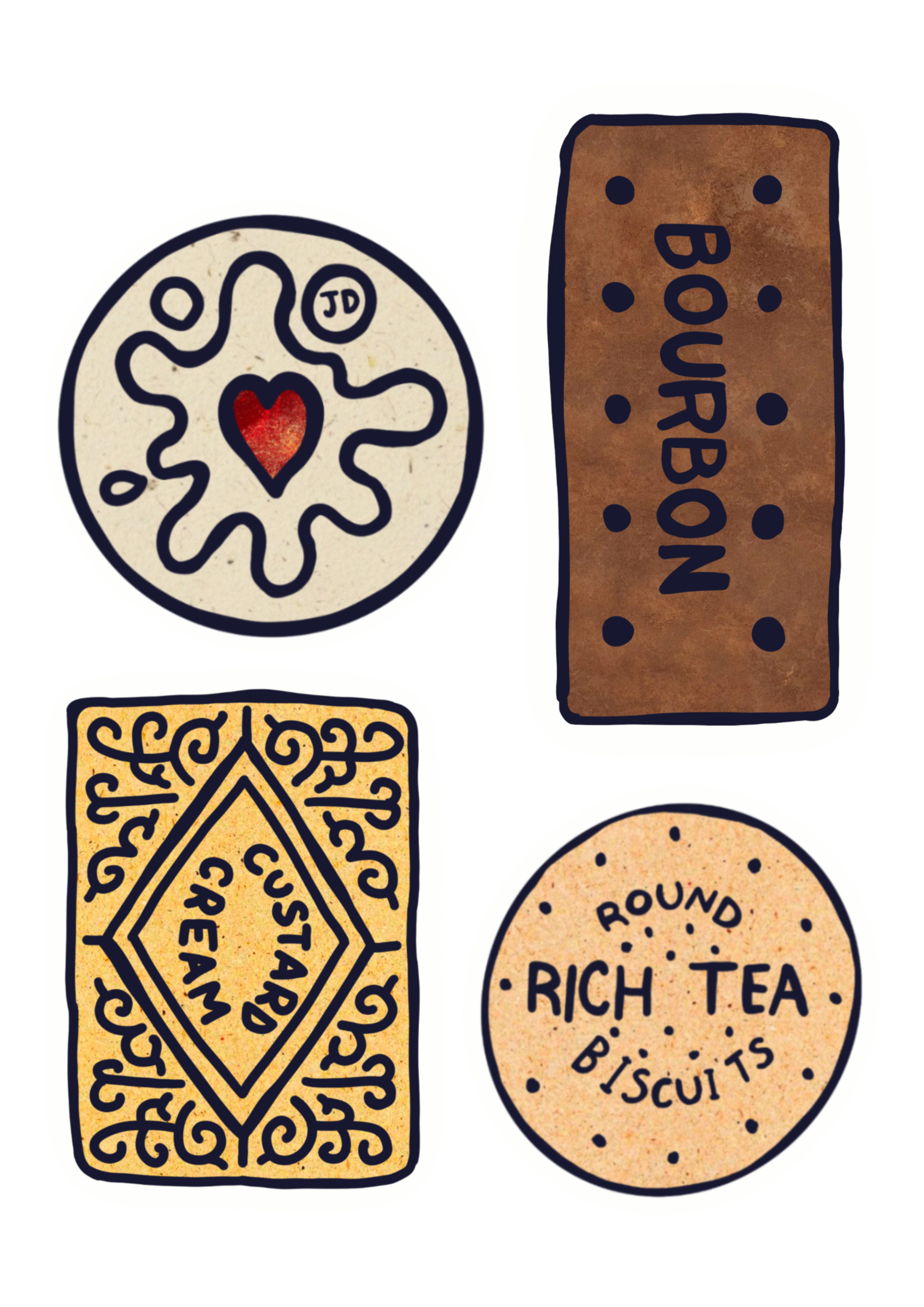Biscuit Stickers