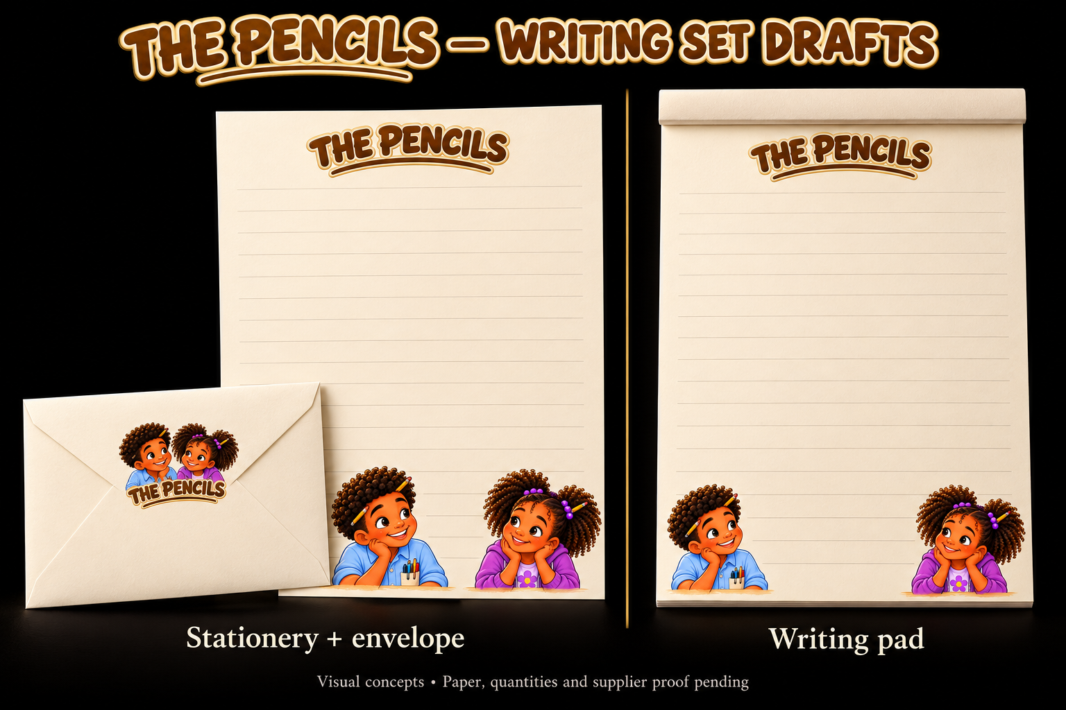 Regular-lined stationery and writing pad