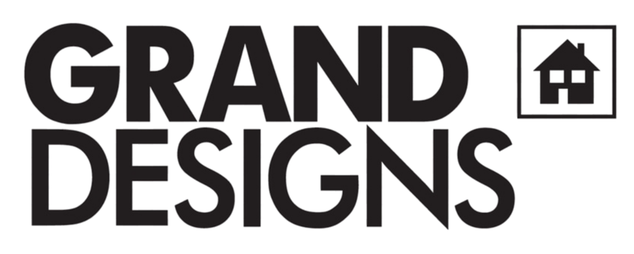 Logo with the words 'Grand Designs' and an icon of a house.
