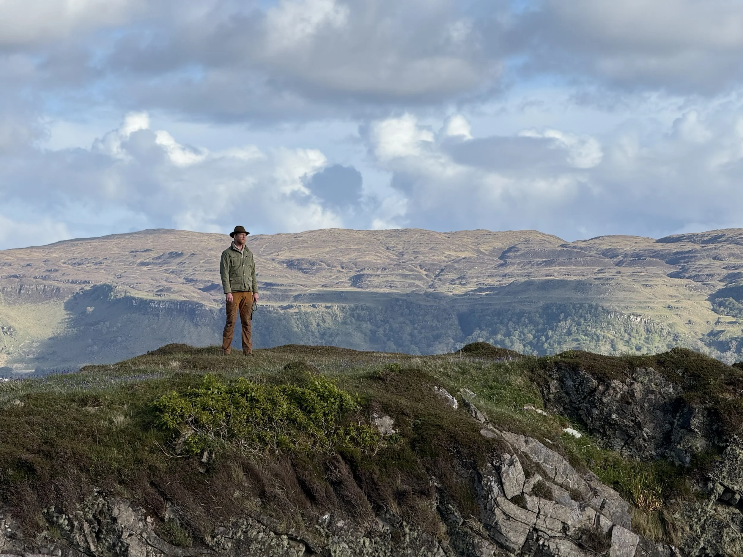 Leader looking from hill top view at Greenwood