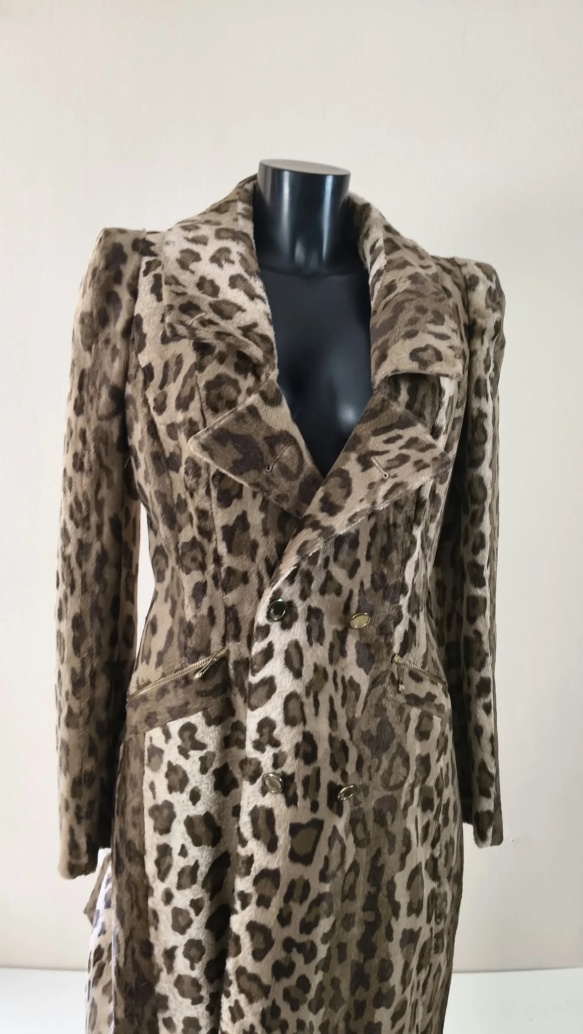 Abrigo Just Cavalli de estampado leopardo Talla: 46 IT/42 EU