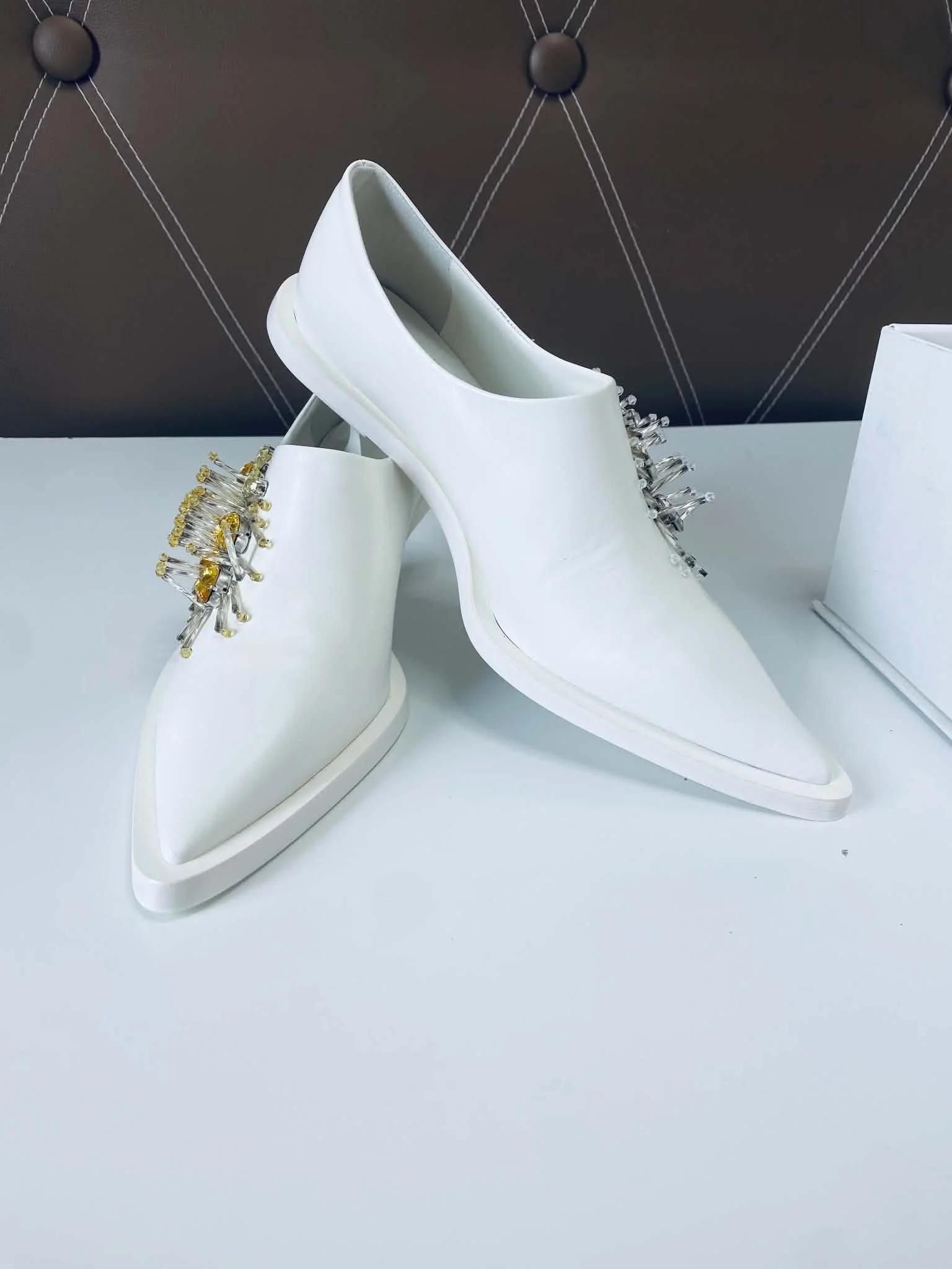 Zapatos de tacón tipo *slip-on* de Jil Sander para boda, talla 37