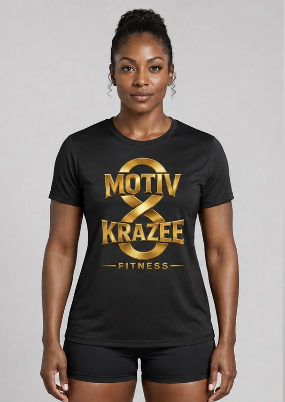 M8K8 Women's Sport Tee Black