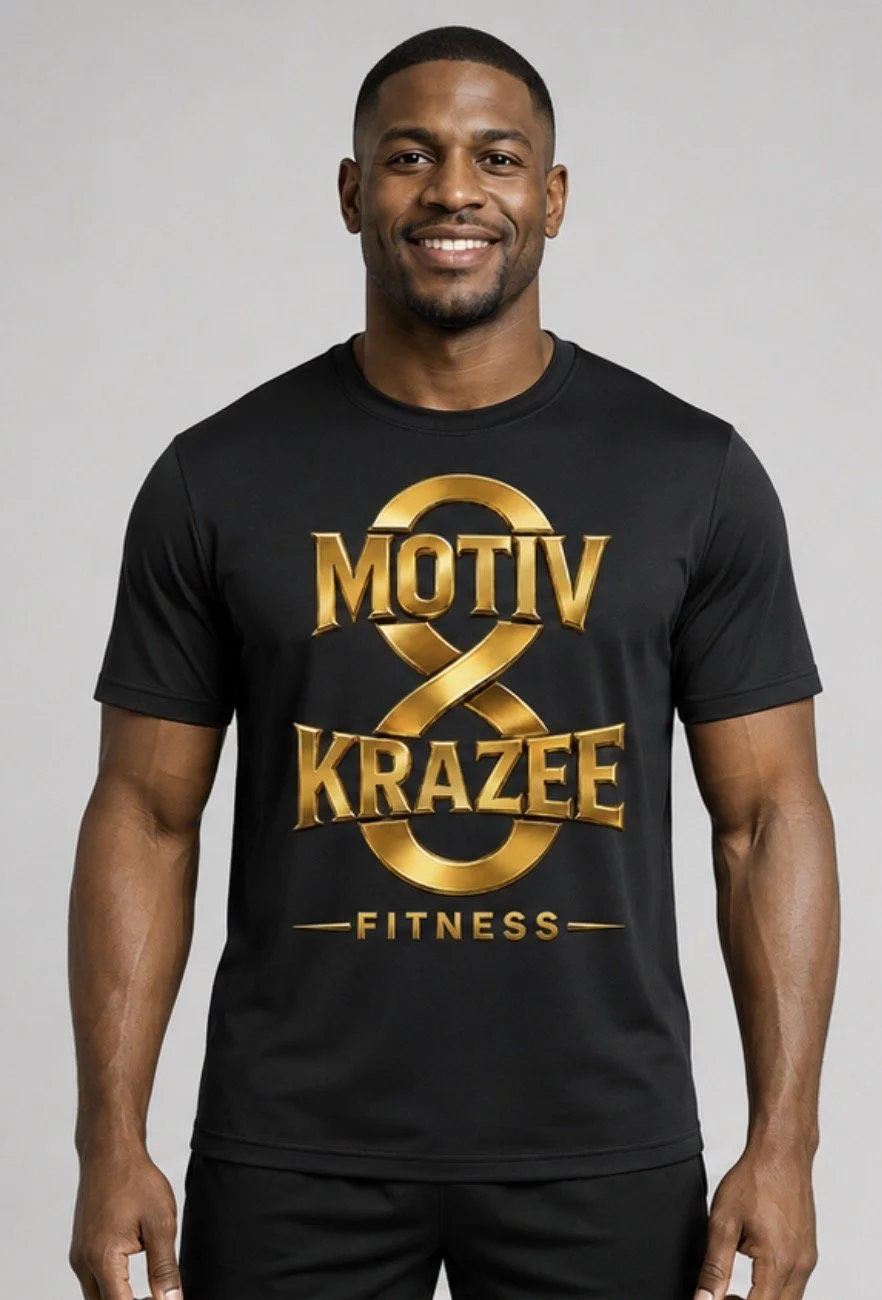 M8K8 Men's Sport Tee Black