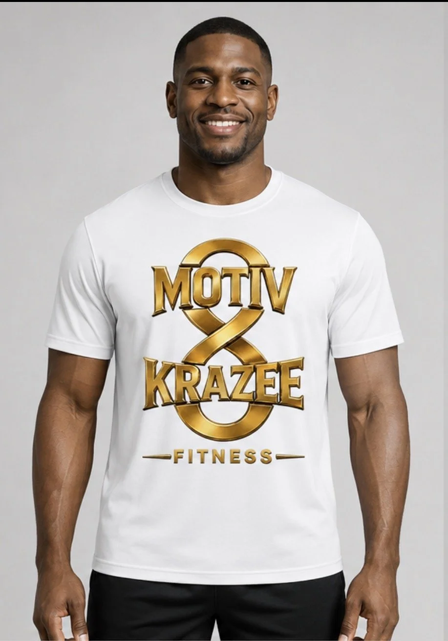 M8K8 Men's Sport Tee White