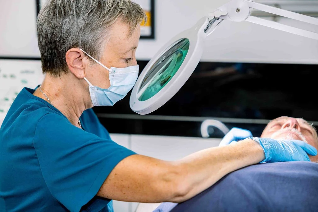 Sarah Hurst performing Advanced Electrolysis on a client at Turn Beautiful in Brighton.