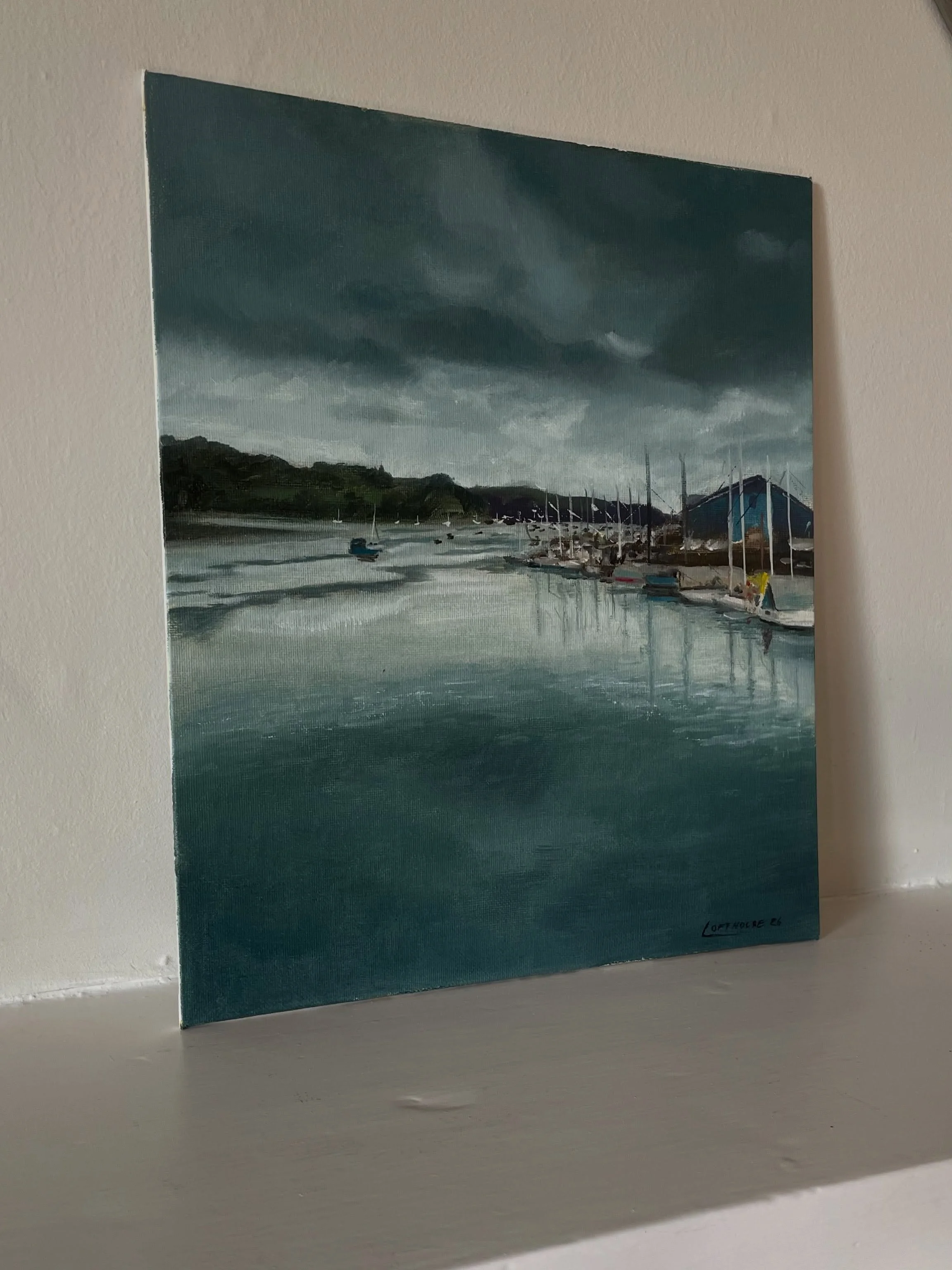 &ldquo;Down the Penryn River&rdquo; finished and for sale.
#cornwall #Penryn #cornwallart #harbour #Falmouth
