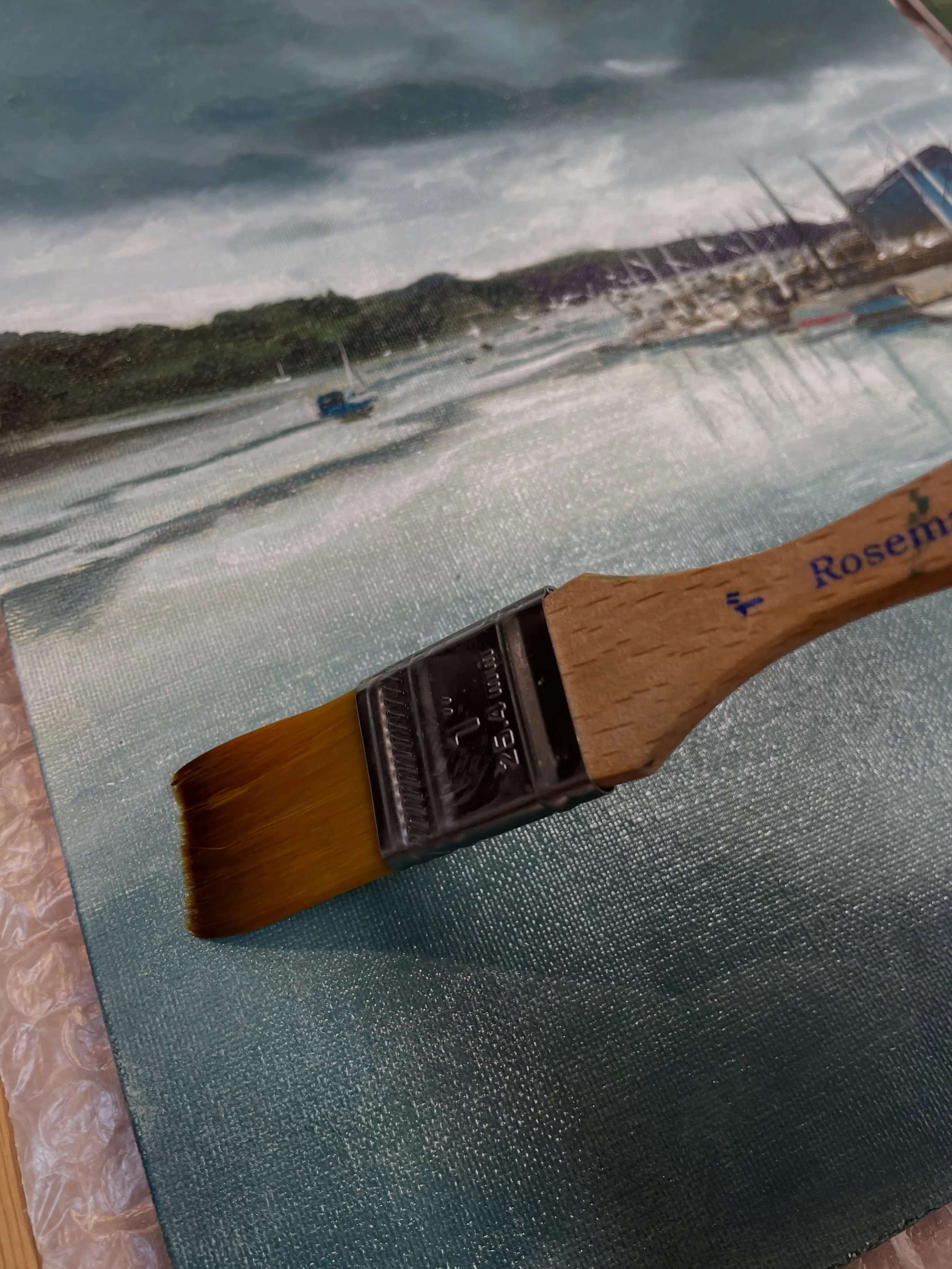 Adding the varnish. &ldquo;Down the Penryn River&rdquo;
Oil on board. Available soon.
#penryn #cornwall #cornwallartist #oilpainting