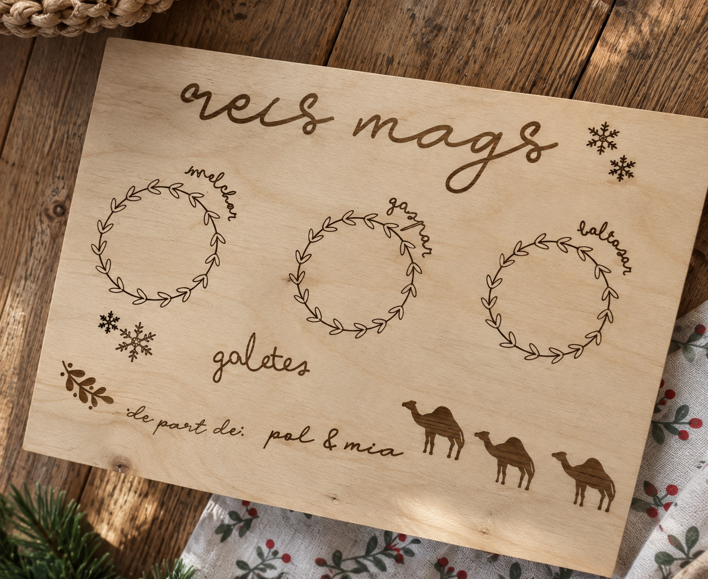 TABLA NAVIDAD PERSONALIZADA