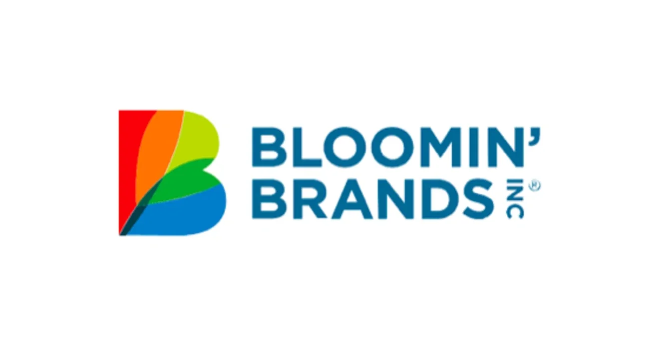 Colorful logo with a stylized letter 'B' and the text 'BLOOMIN' BRANDS' in blue.