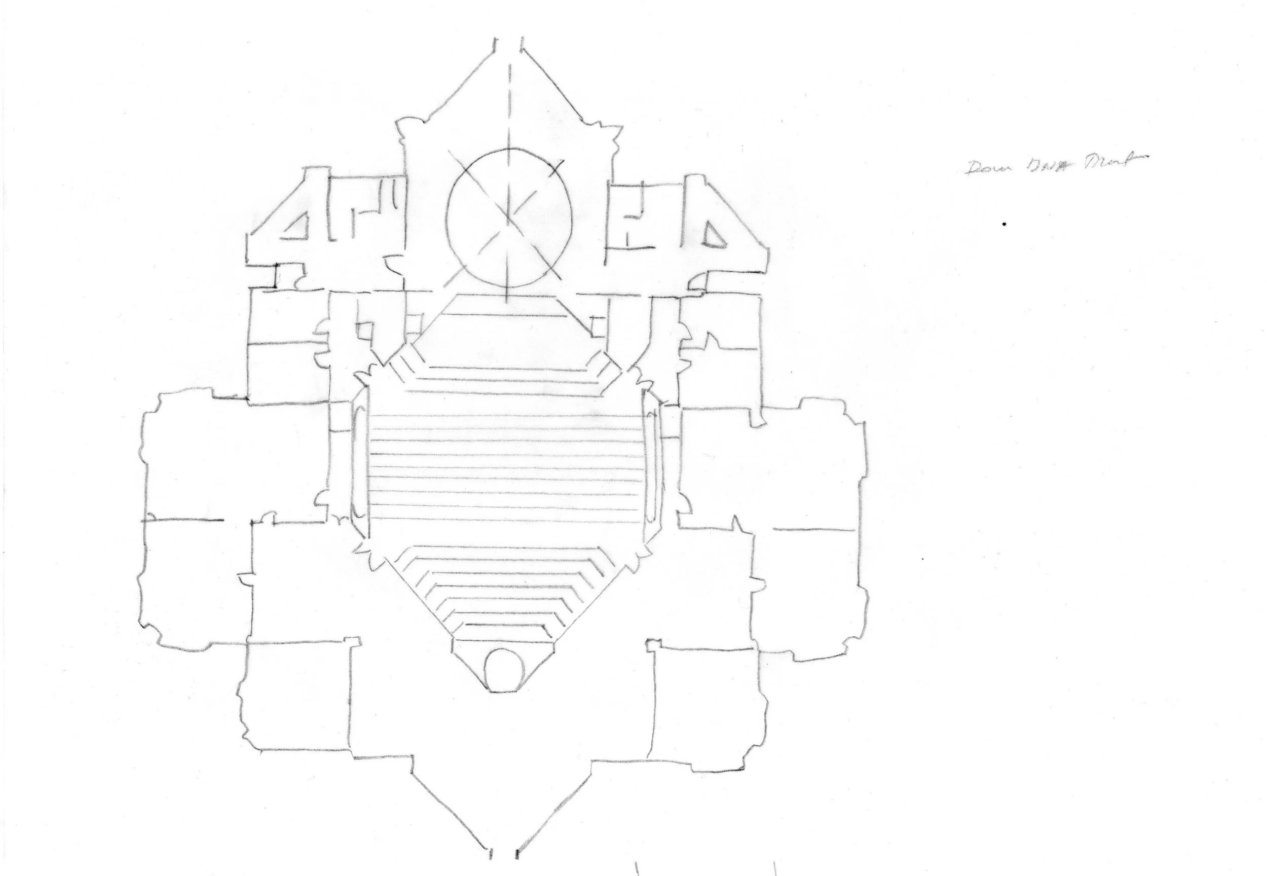 ichnographies, pencil on paper, A4, 2025.