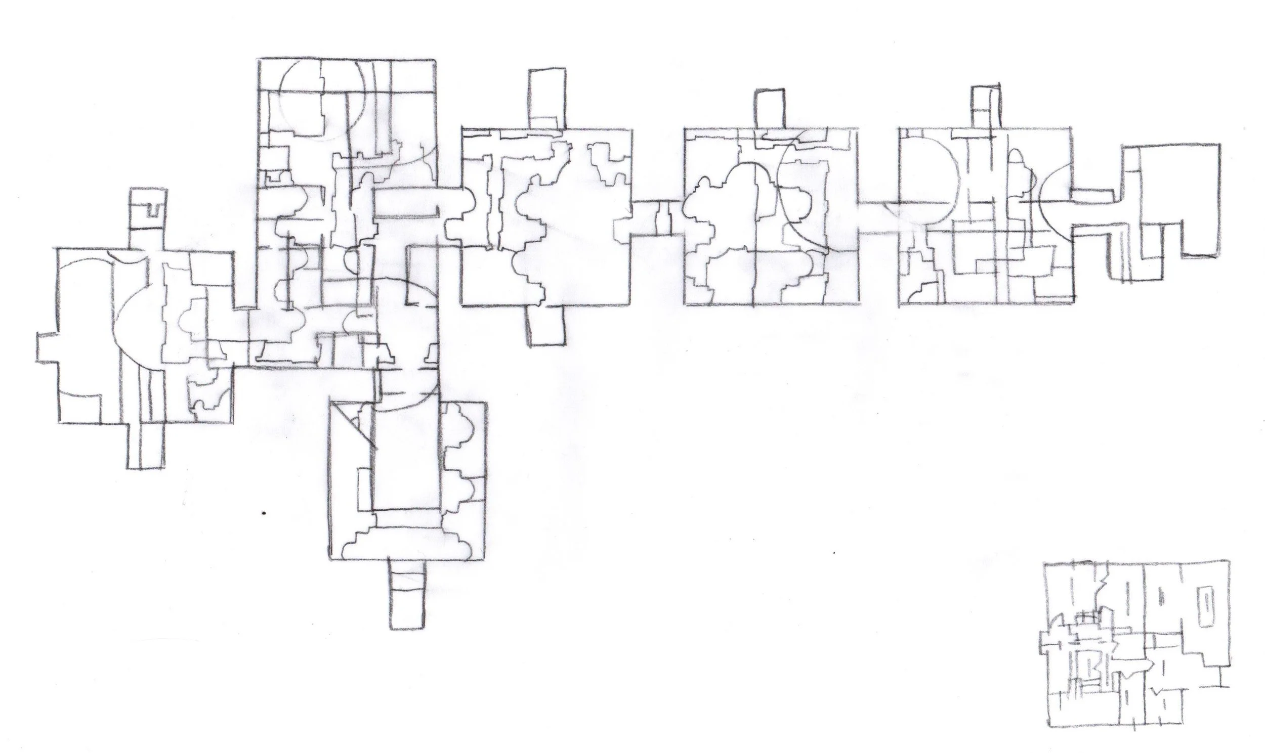 ichnographies, pencil on paper, A4, 2025.