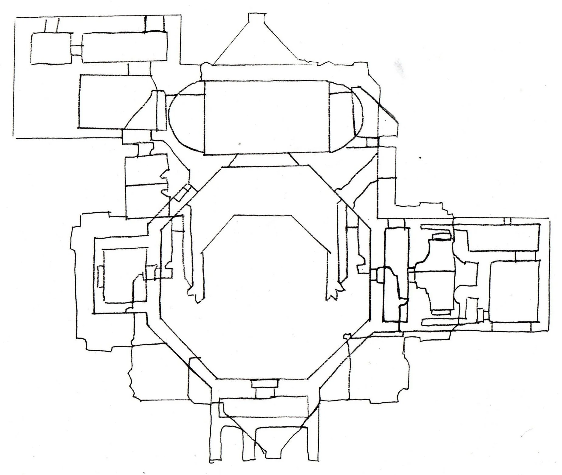 ichnographies, pencil on paper, A4, 2025.