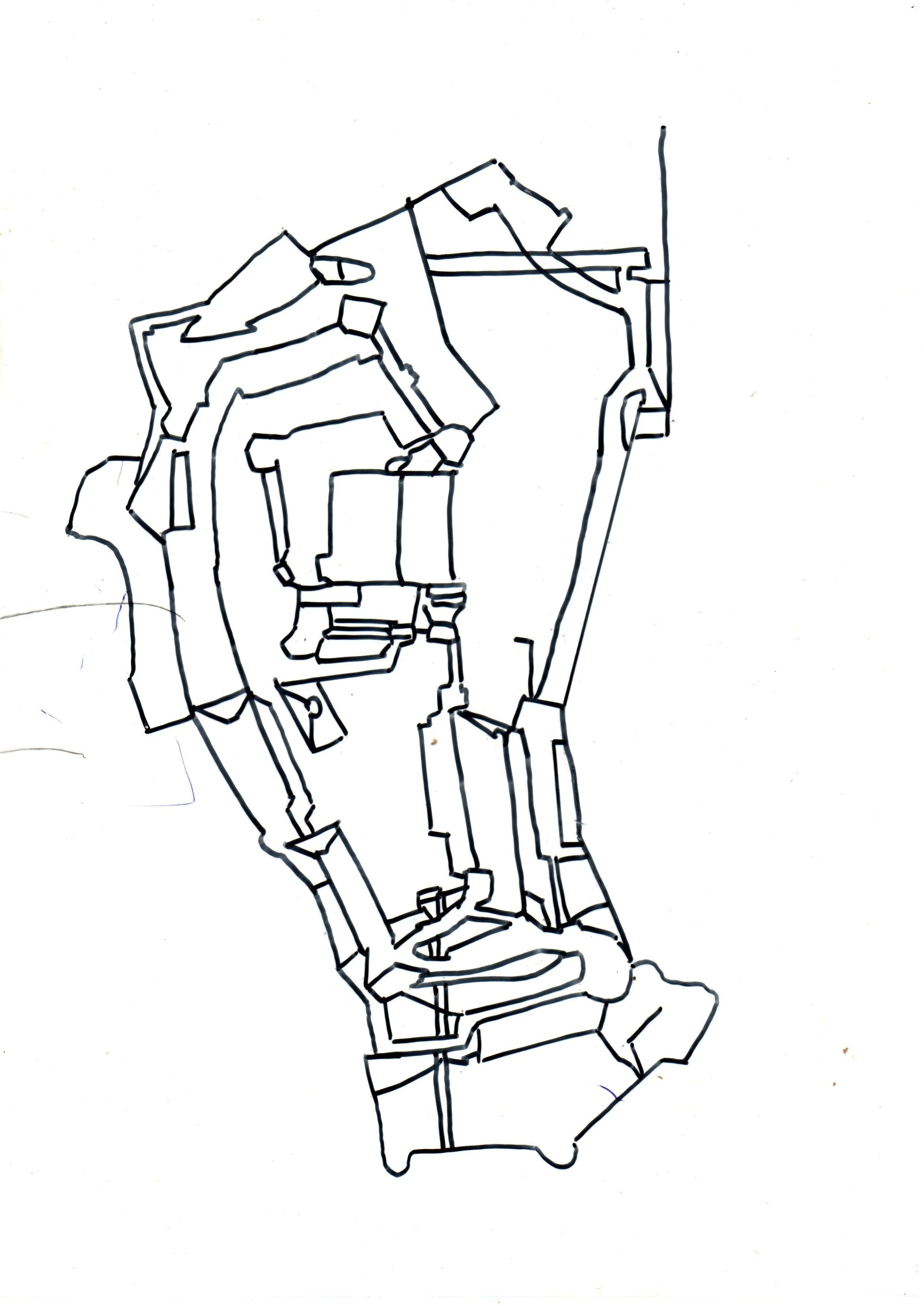 ichnographies: salzburg series, pencil on paper, A4, 2026.