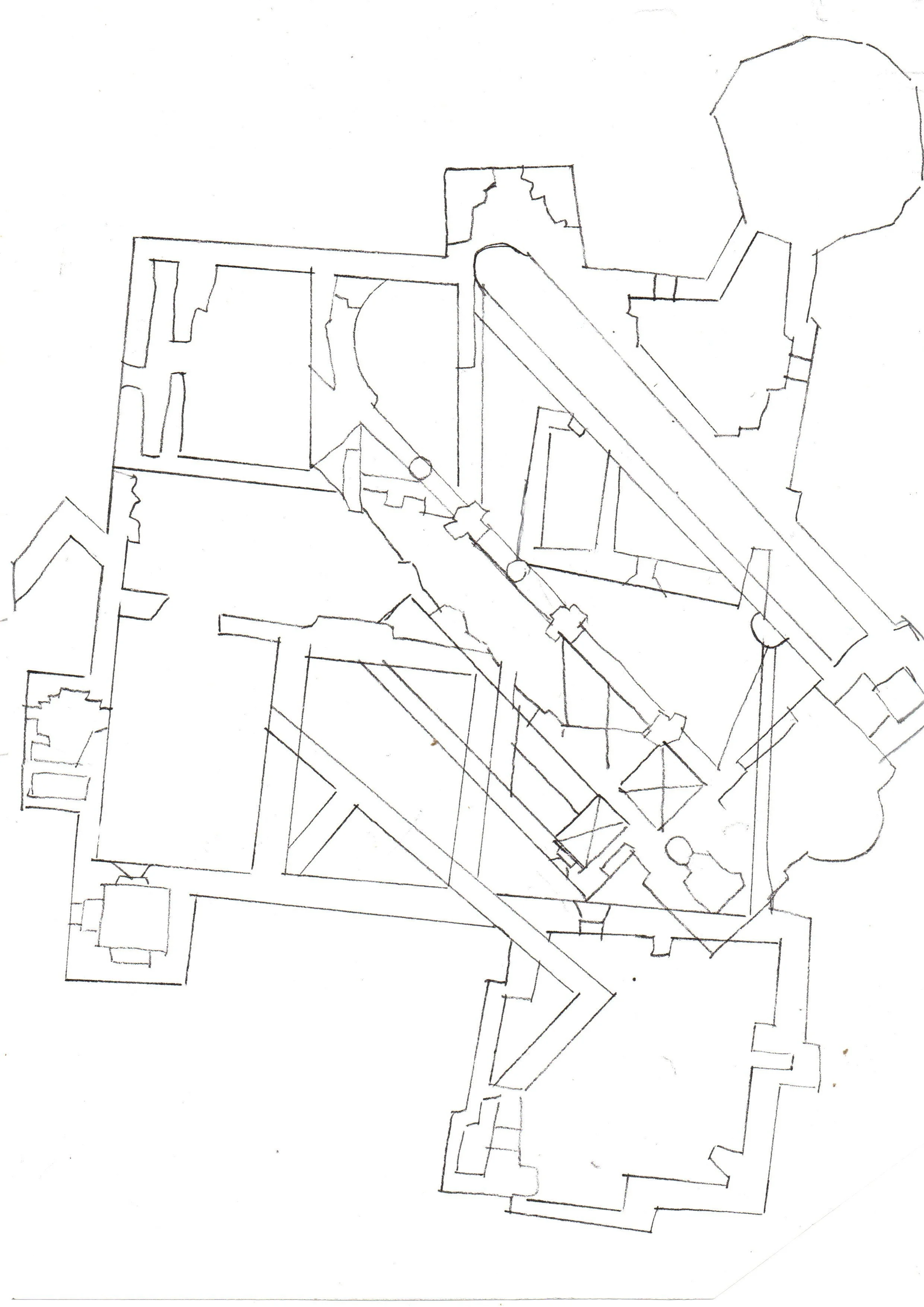 ichnographies: salzburg series, pencil on paper, A4, 2026.