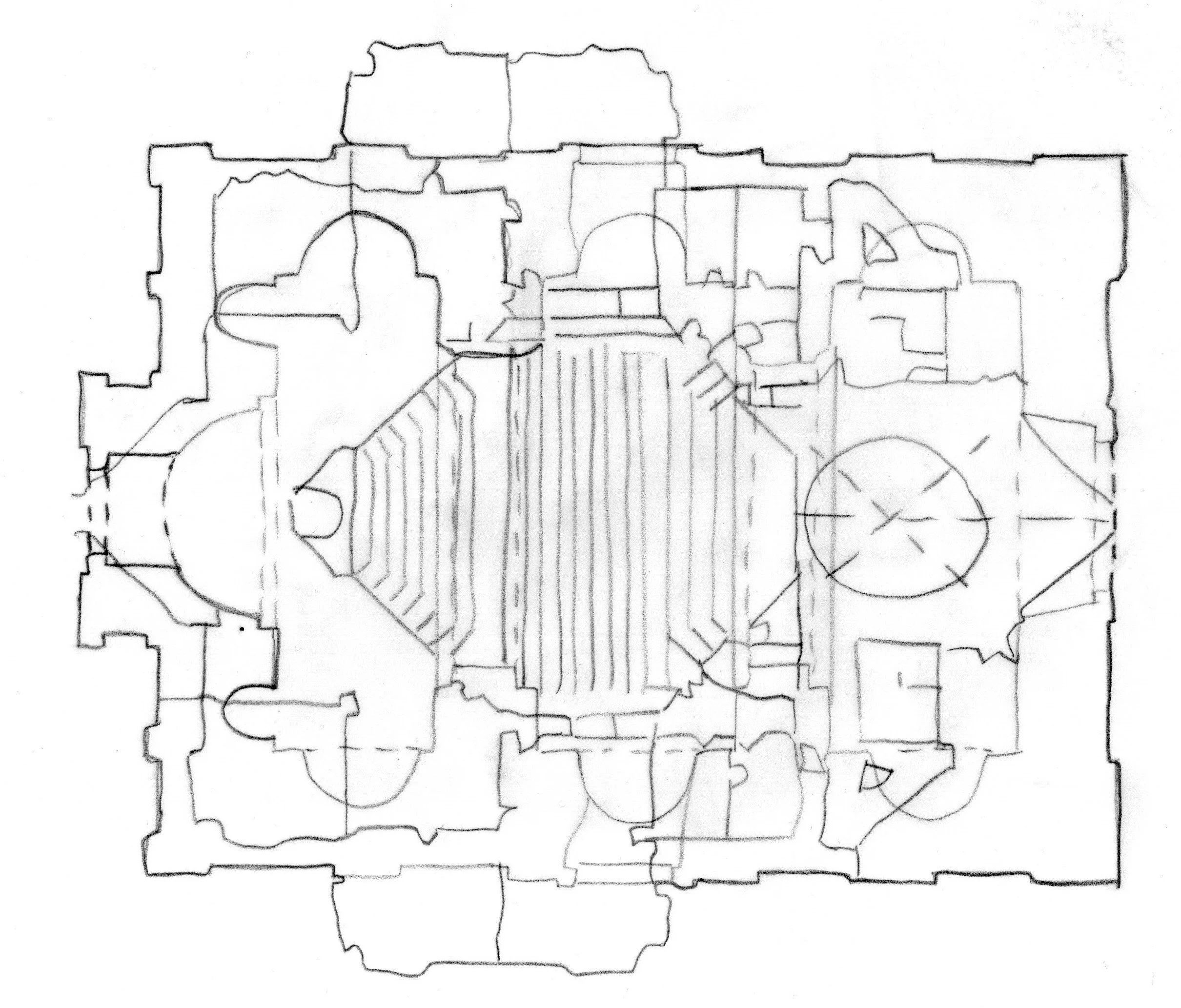 ichnographies, pencil on paper, A4, 2025.