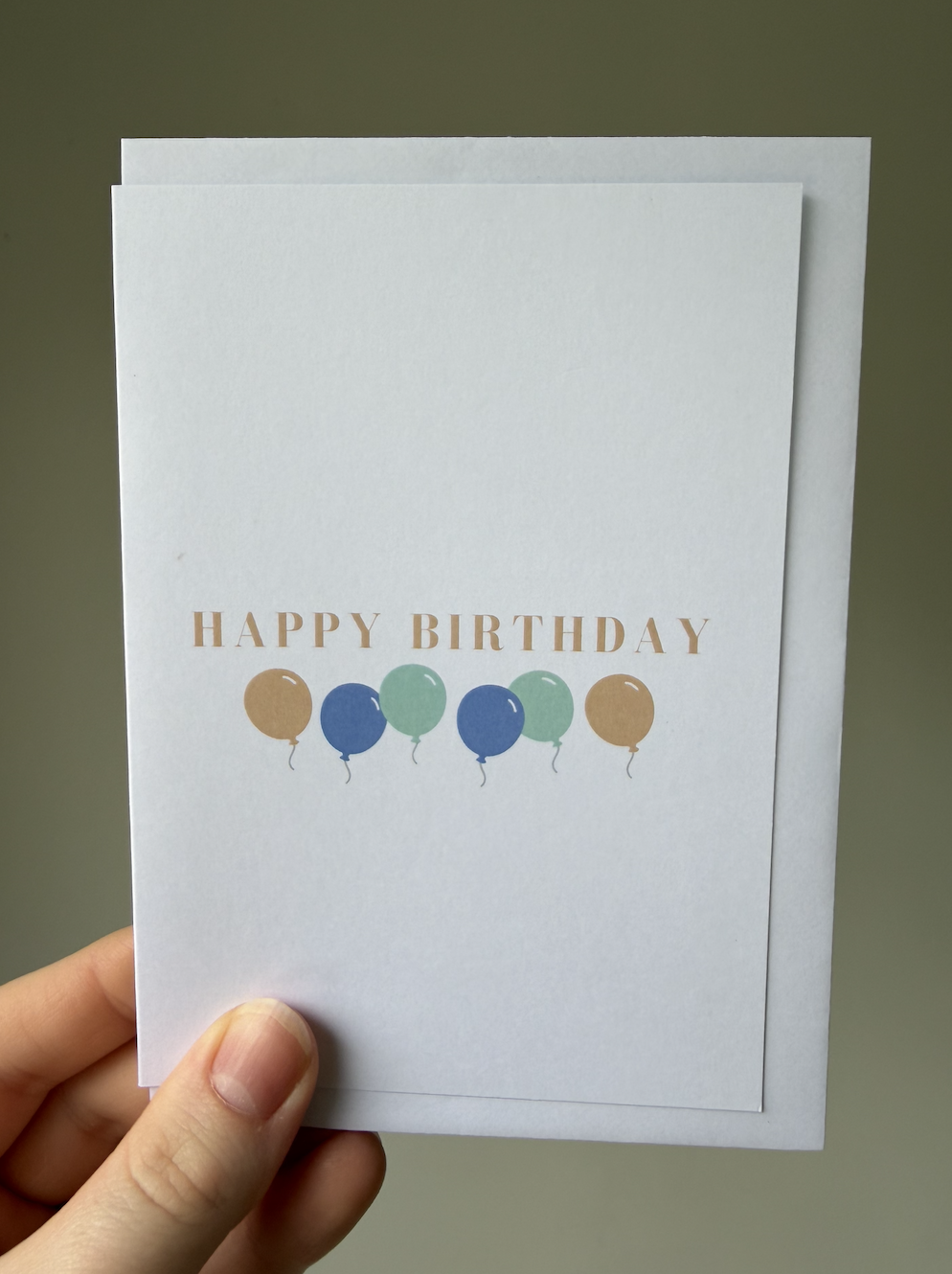 Happy Birthday Card (Balloons)