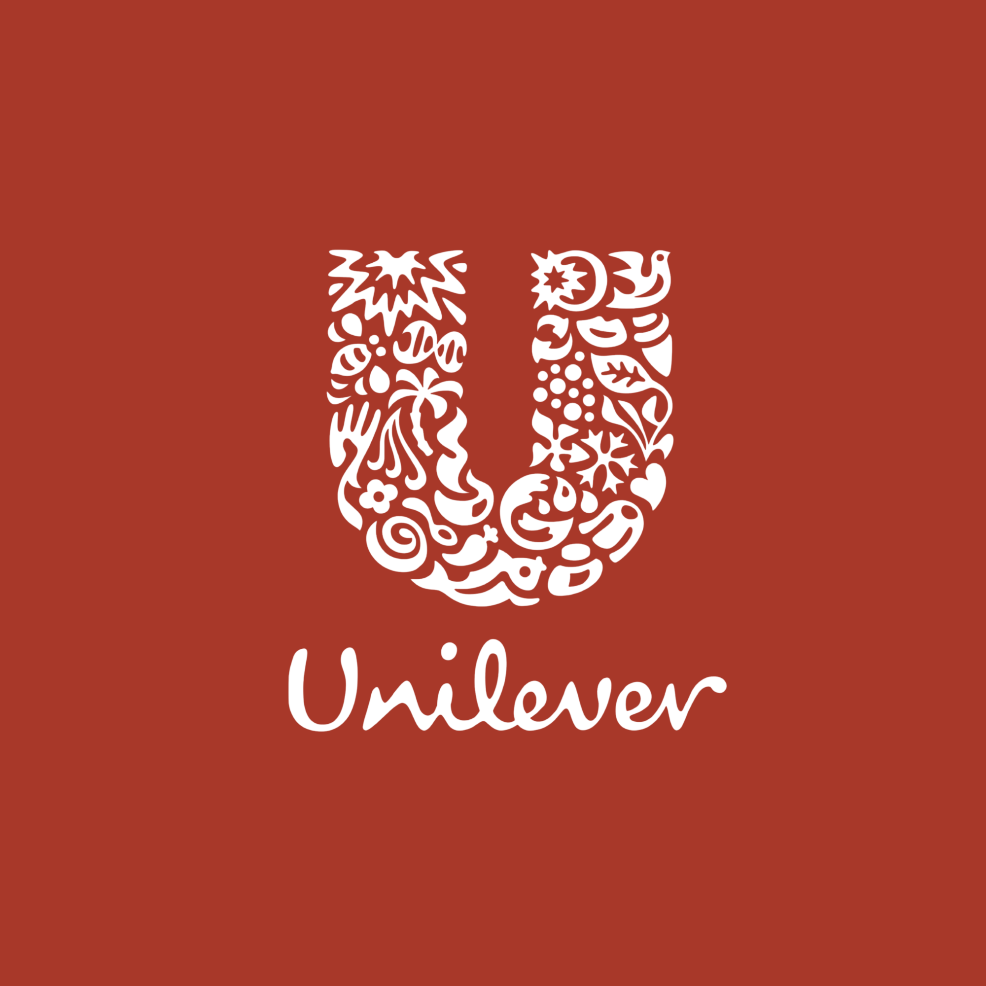 A graphic design with a brown background, white floral patterns, and the word 'Unlever' written in cursive at the bottom.
