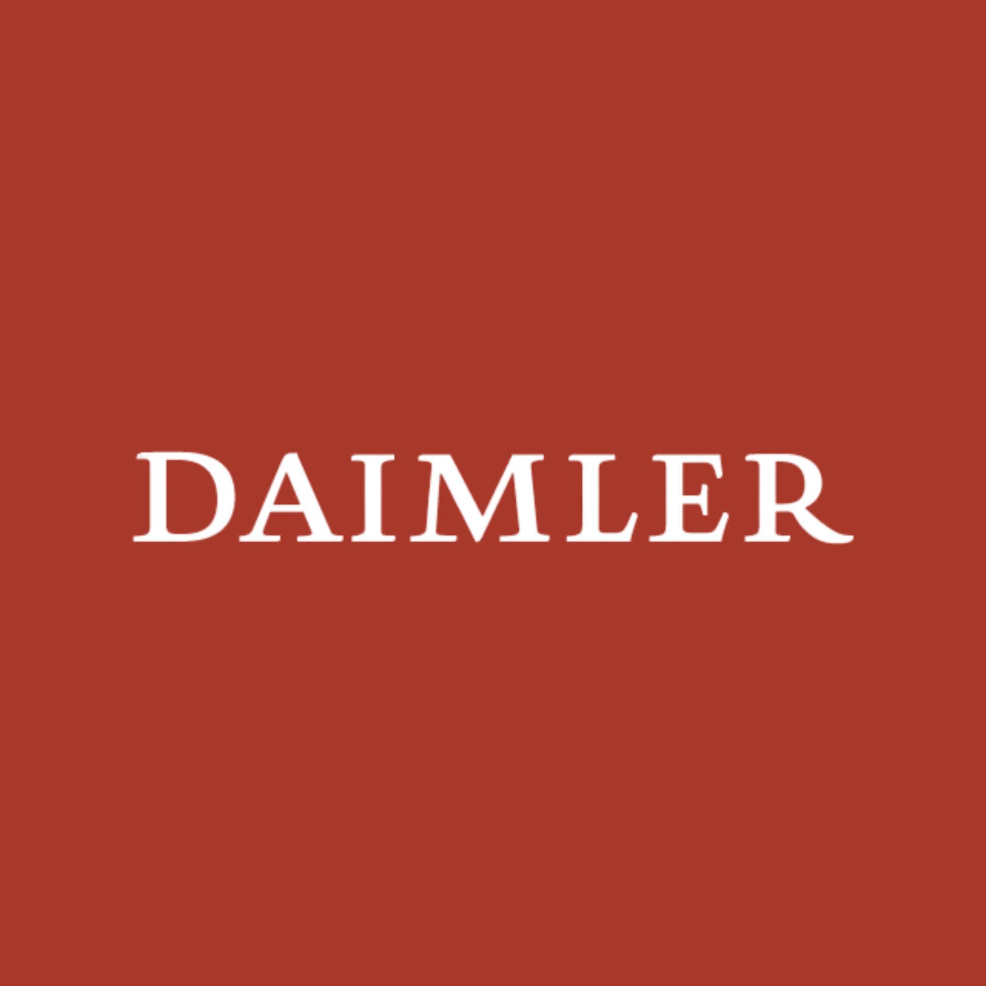 The image shows part of a package of Damler coffee with a brown background and white text.