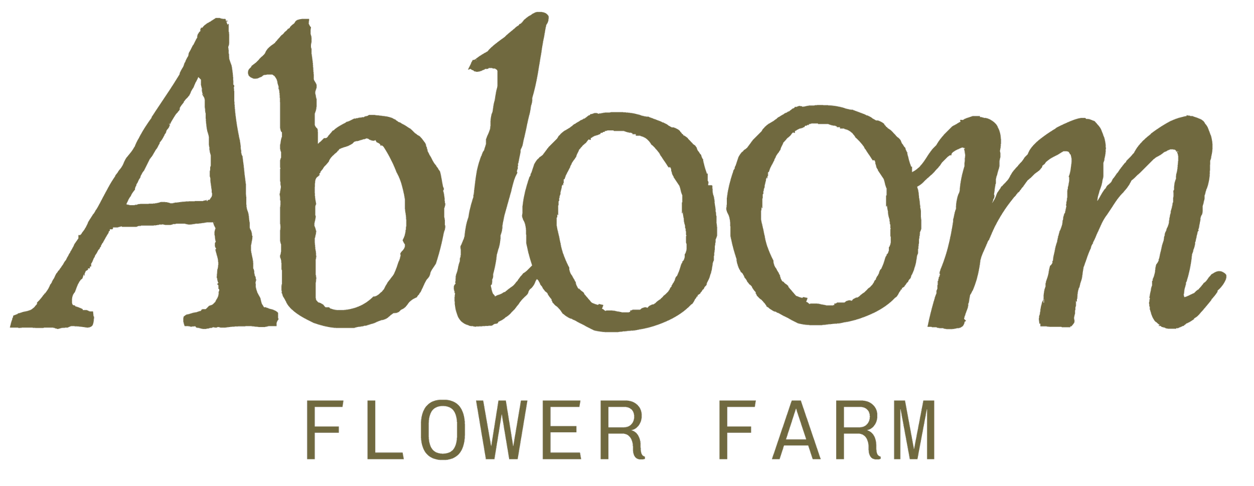 Logo of Ashland Flower Farm with stylized text and a black background.