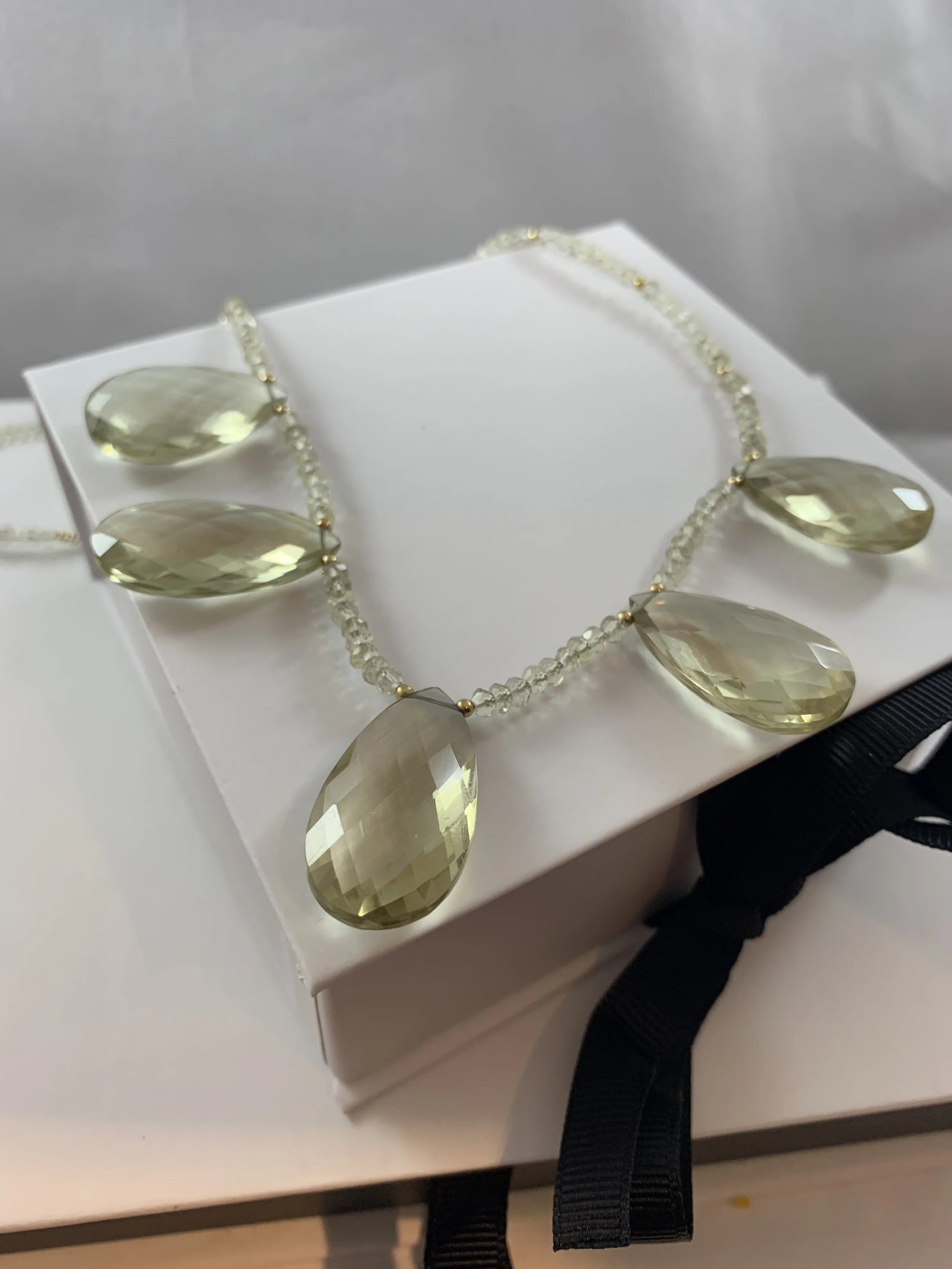 Yellow Citrine necklace
